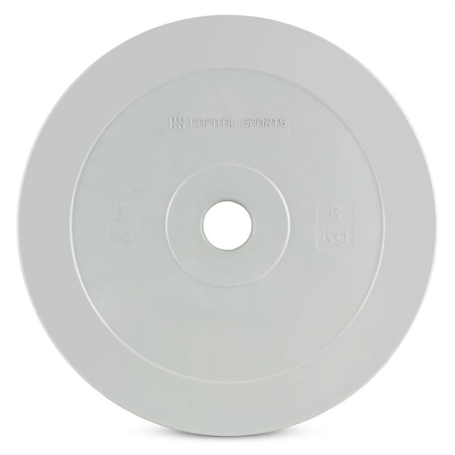 Capital Sports Gewichteplatten Methoder Technikscheibe Gewichtsplatten Gummi Paar 5 kg grau, 10 kg