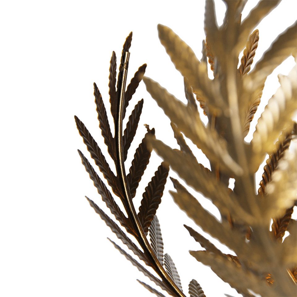 Qazqa Stehlampe Botanica, ohne Leuchtmittel, Warmweiß, QAZQA Stehlampe, e27, Gold, Stahl, Retro