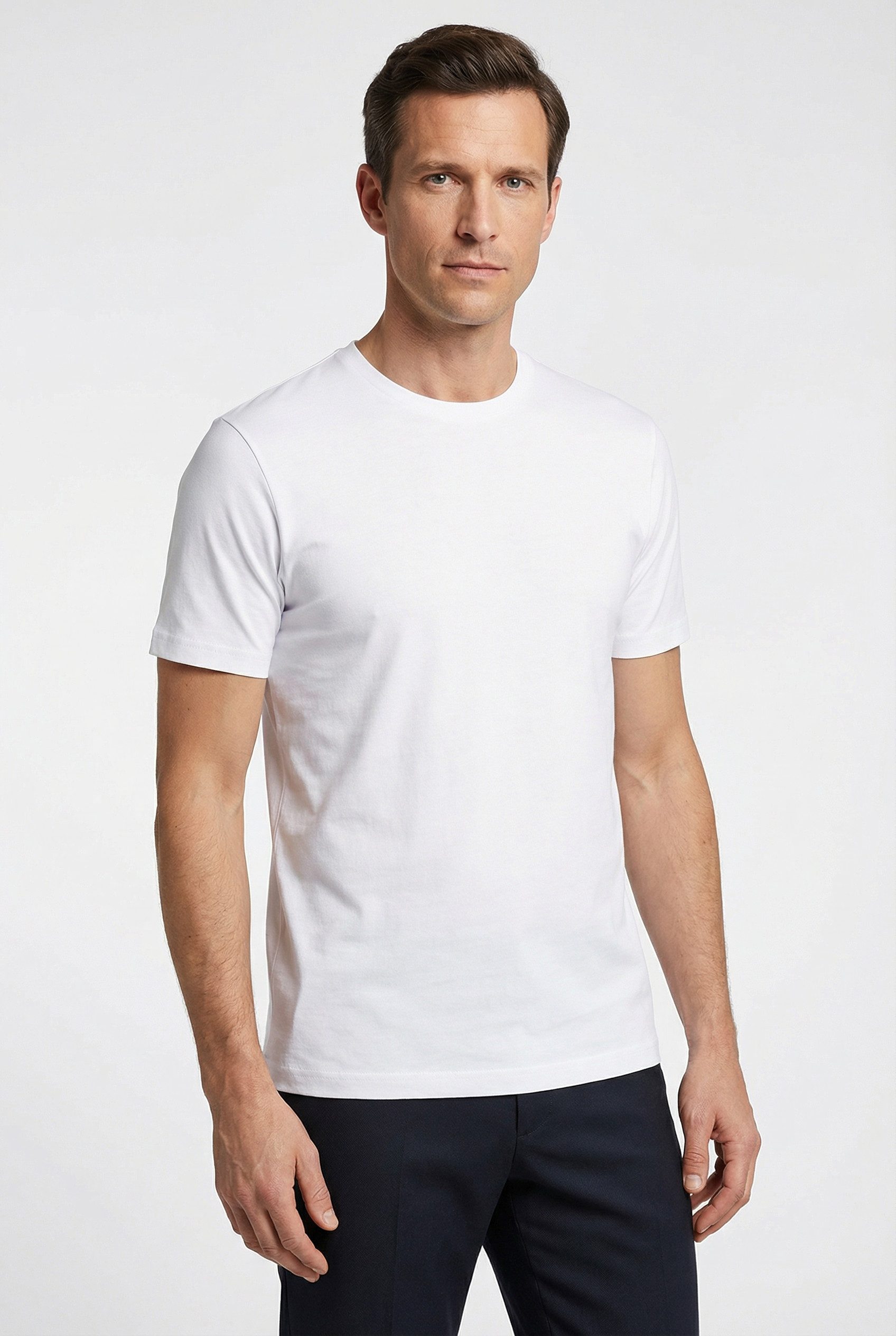 MARVELIS T-Shirt (Packung, 2-tlg) Doppelpack, basic, Rundhals, Unterziehshi günstig online kaufen