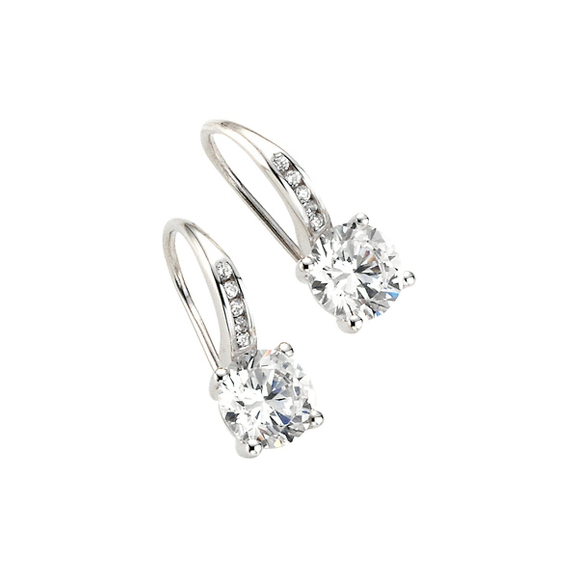 GIORGIO MARTELLO MILANO Paar Ohrhaken mit Zirkonia, Silber 925