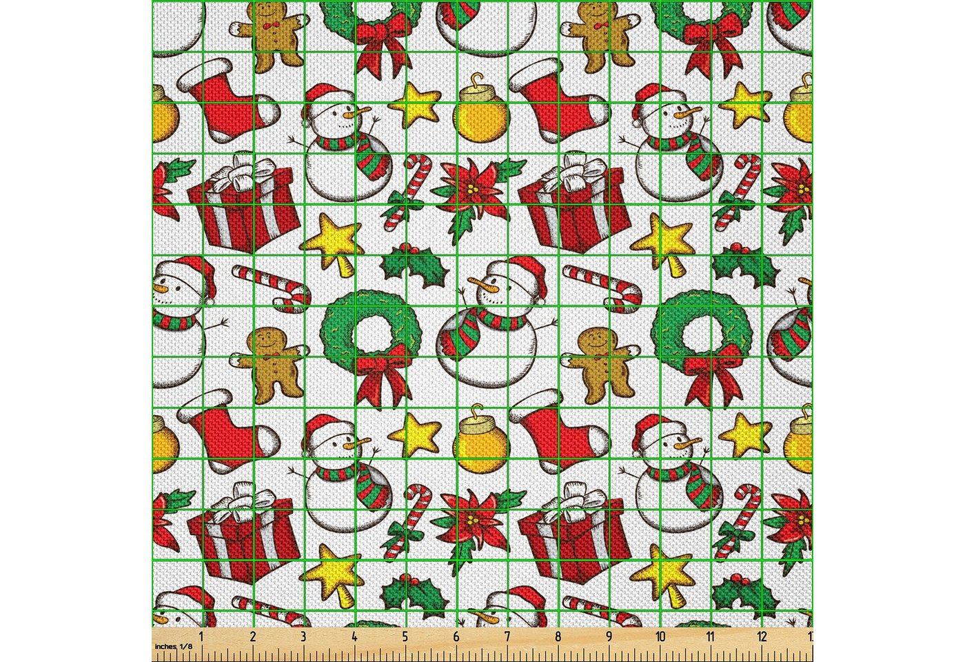 Thumbnail - Abakuhaus Stoff Zum Nähen Toller Stoff für Heimtextilien aller art, Weihnachten Poinsettiablume