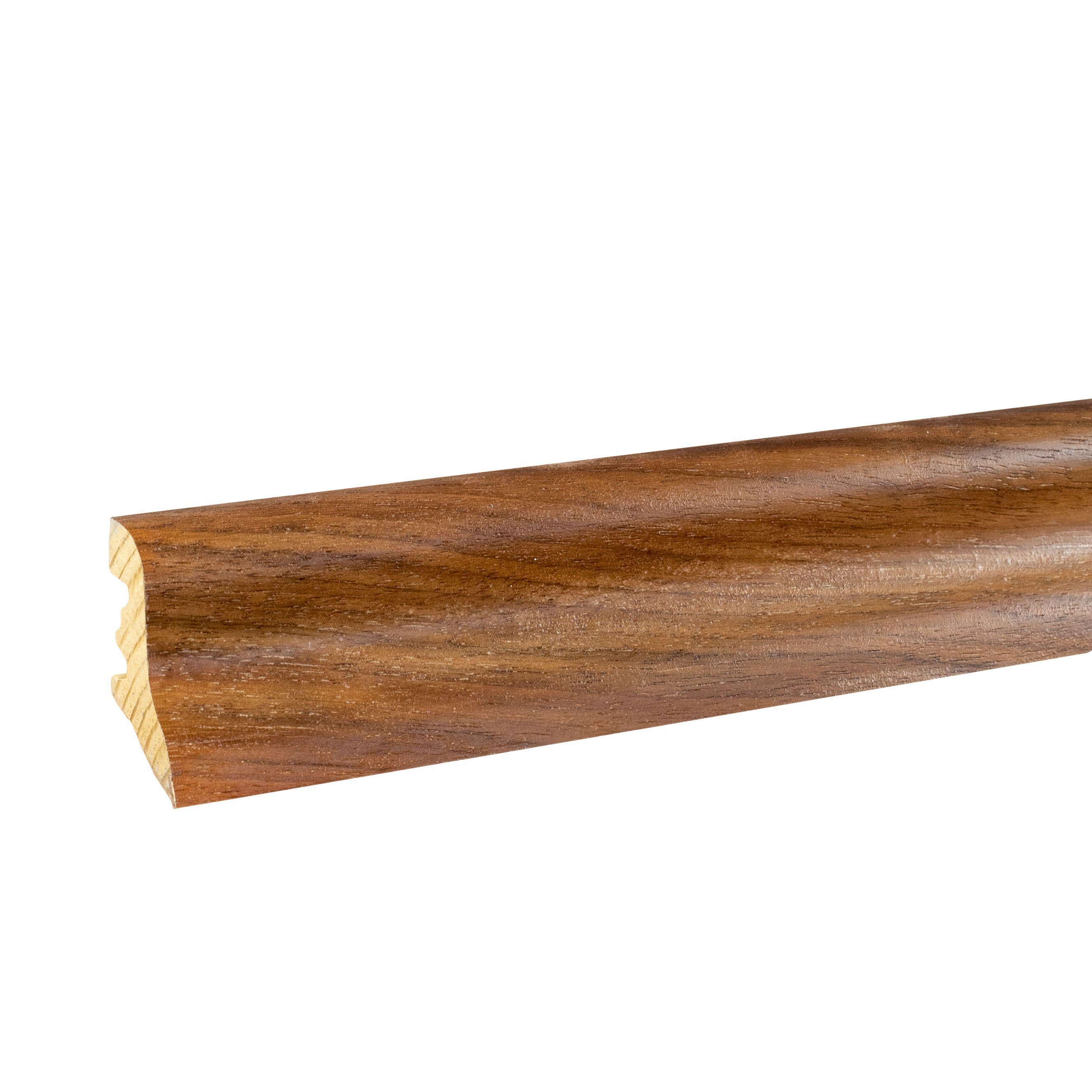 PROVISTON Sockelleiste 20 x 40 x 2500 mm Fußleiste Echtholzfurnier Nussbaum by PROVISTON, 1-St.