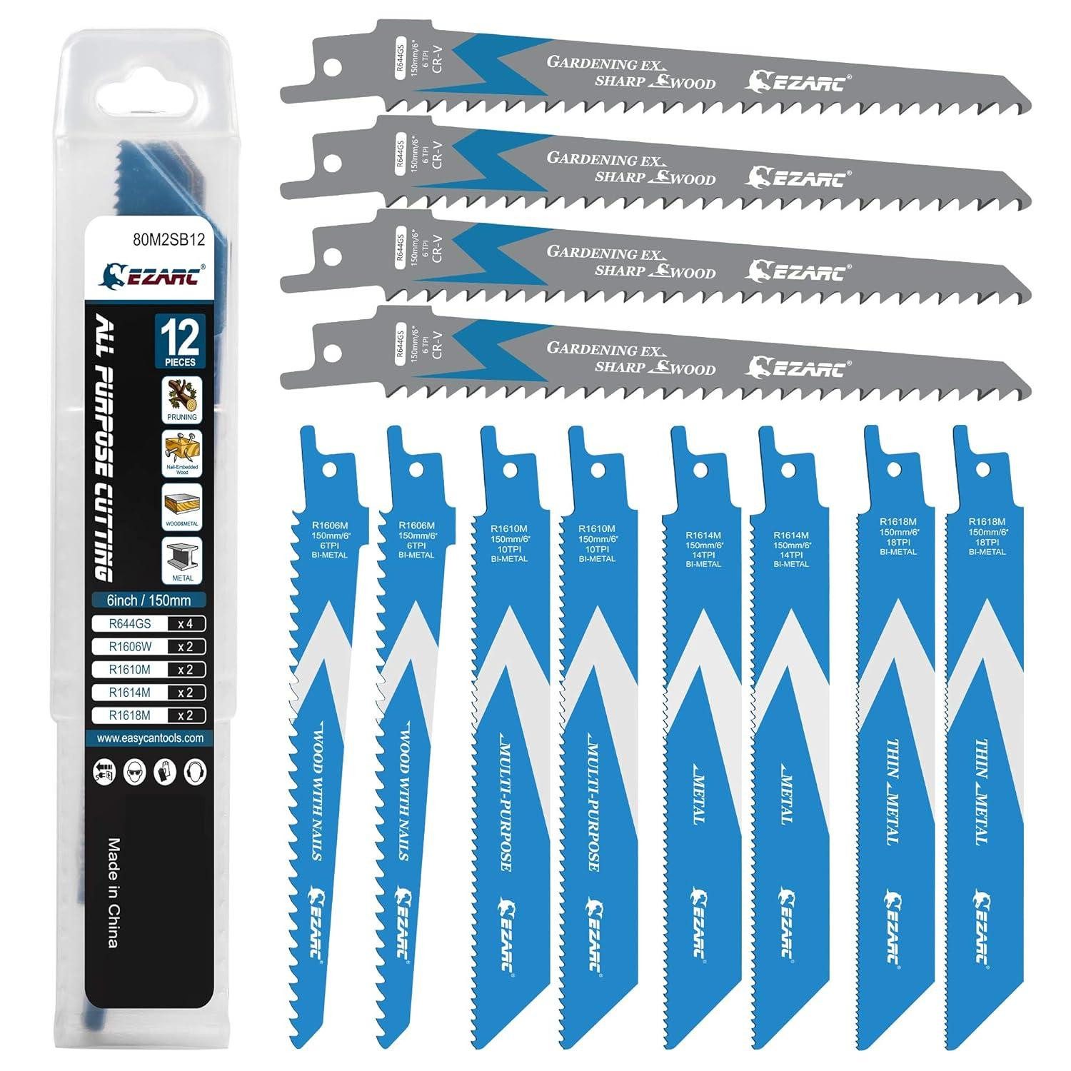 Multitool 12tlg BIM Säbelsägeblatt Set für Metall Holz Nägel