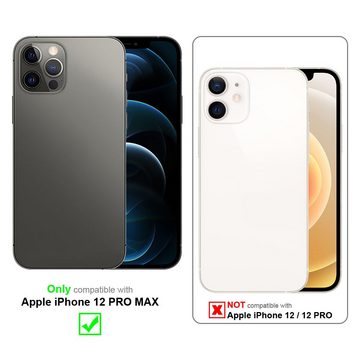 Cadorabo Handyhülle Apple iPhone 12 PRO MAX Apple iPhone 12 PRO MAX, Hülle kompatibel mit MagSafe Standfunktion inkl. Kameralinsen Schutz