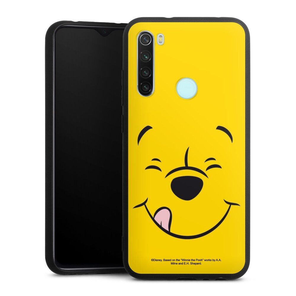 DeinDesign Handyhülle Winnie Puuh Offizielles Lizenzprodukt Disney Puuh Closeup, Xiaomi Redmi Note 8 Silikon Hülle Premium Case Handy Schutzhülle