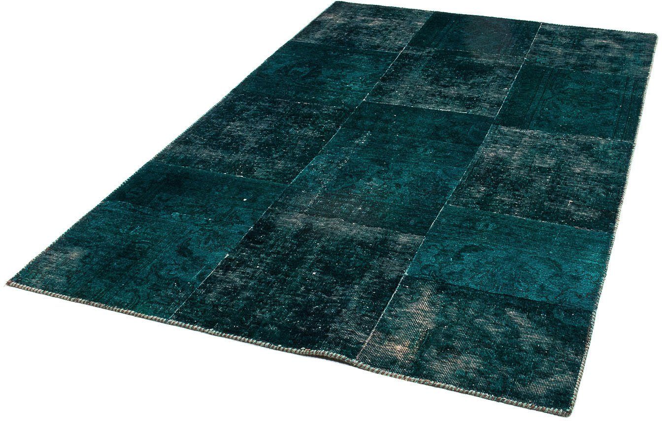 Wollteppich Patchwork Patchwork 198 x 137 cm, morgenland, rechteckig, Höhe: 8 mm, Handgeknüpft | Kurzflor-Teppiche