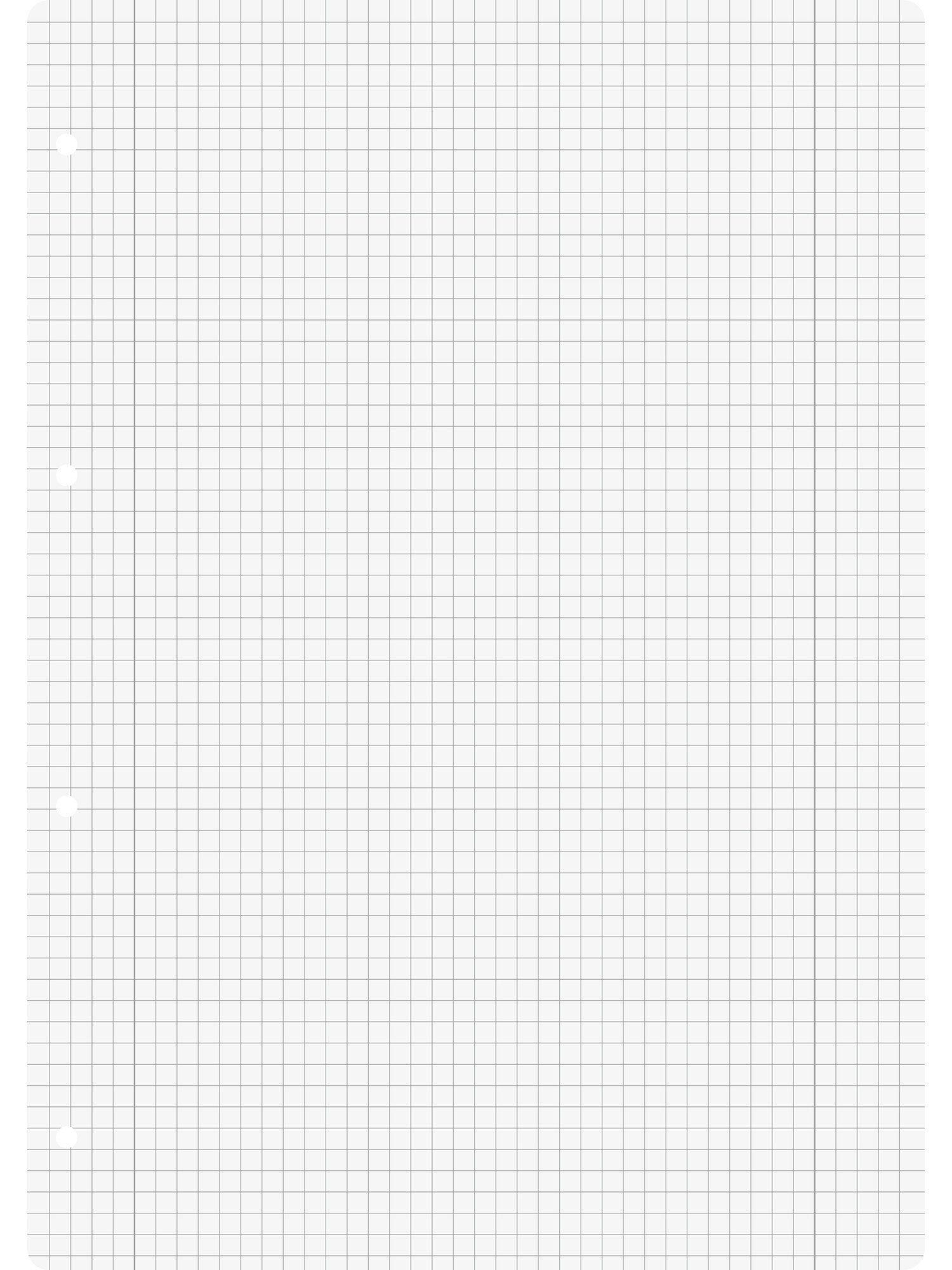 Baier & Schneider Collegeblock Ringbucheinlagen kariert 100 Blatt A4 mit Randlinie