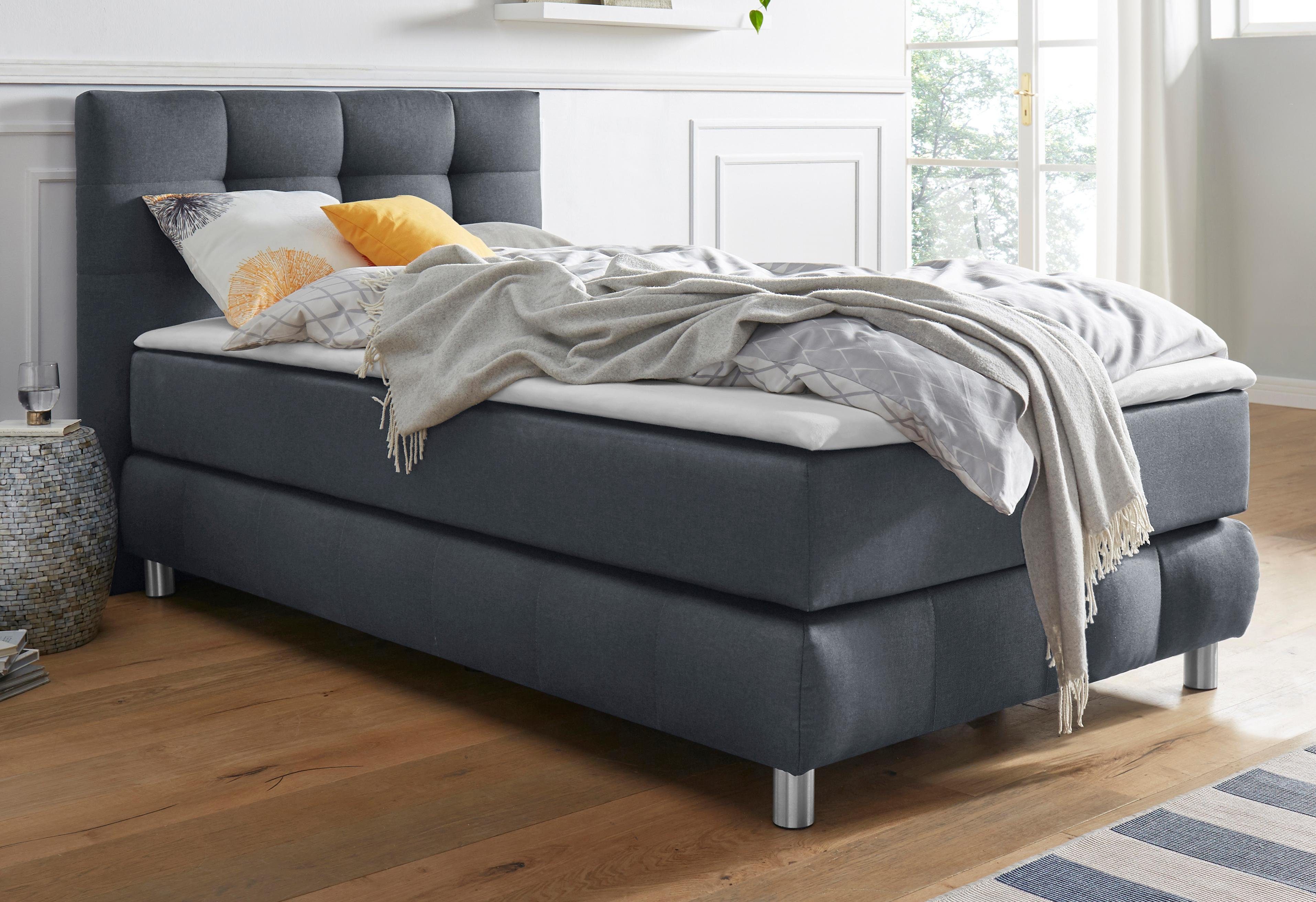 Home affaire Boxspringbett Salo, incl. Topper, 6 Breiten, 2 Härtegrade, TFK auch in Härtegrad 4