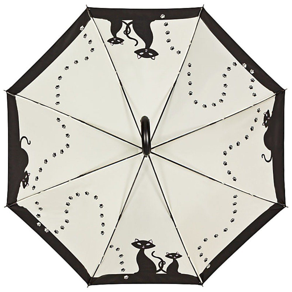 von Lilienfeld Stockregenschirm Motivschirm Schwarze Katzen Doppelte Bespan günstig online kaufen