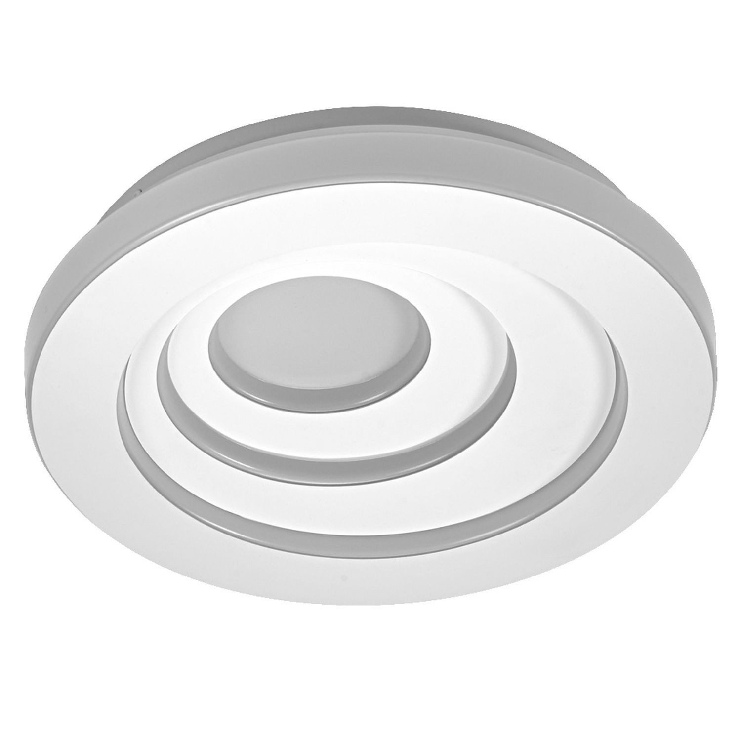 Licht-Erlebnisse Deckenleuchte KORESAD, LED fest integriert, Warmweiß, LED 3000 K 1900 lm rund D: 39 cm Modern Deckenlampe