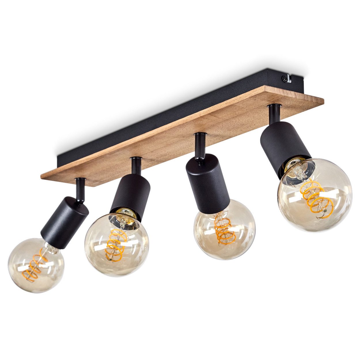hofstein Deckenleuchte »Agnino« Deckenlampe aus Metall/Holz günstig online kaufen