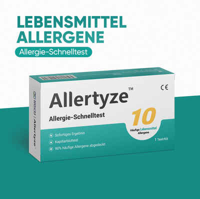 Björn&Schiller Bodentest Allergietest Allertyze 10 Häufige Lebensmittel Allergene Selbsttest