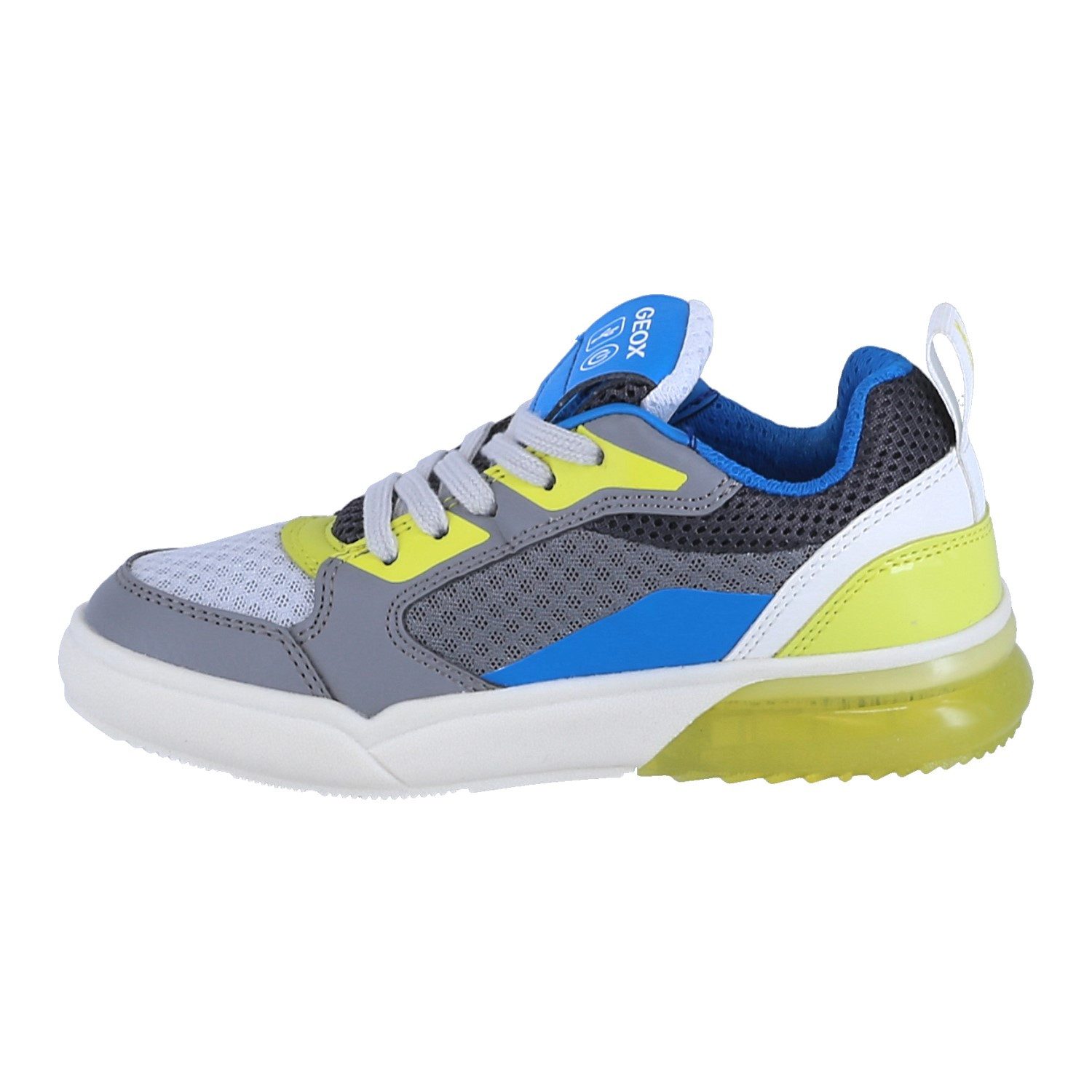 Geox Grayjay grau/lime/weiss Kinder Sneaker