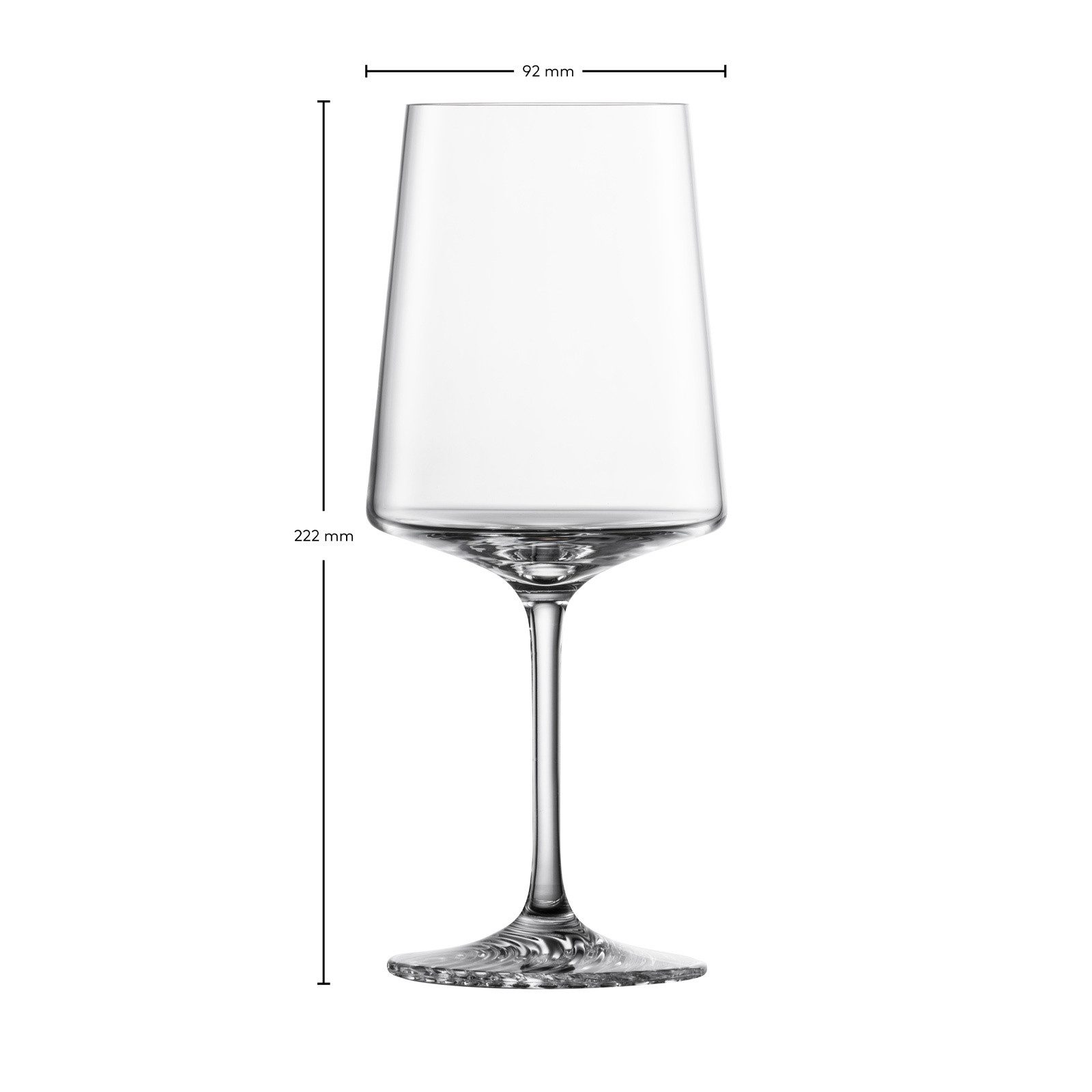 Zwiesel Glas Weinglas ECHO Allround Weingläser 572 ml 4er Set, 4-tlg., Glas