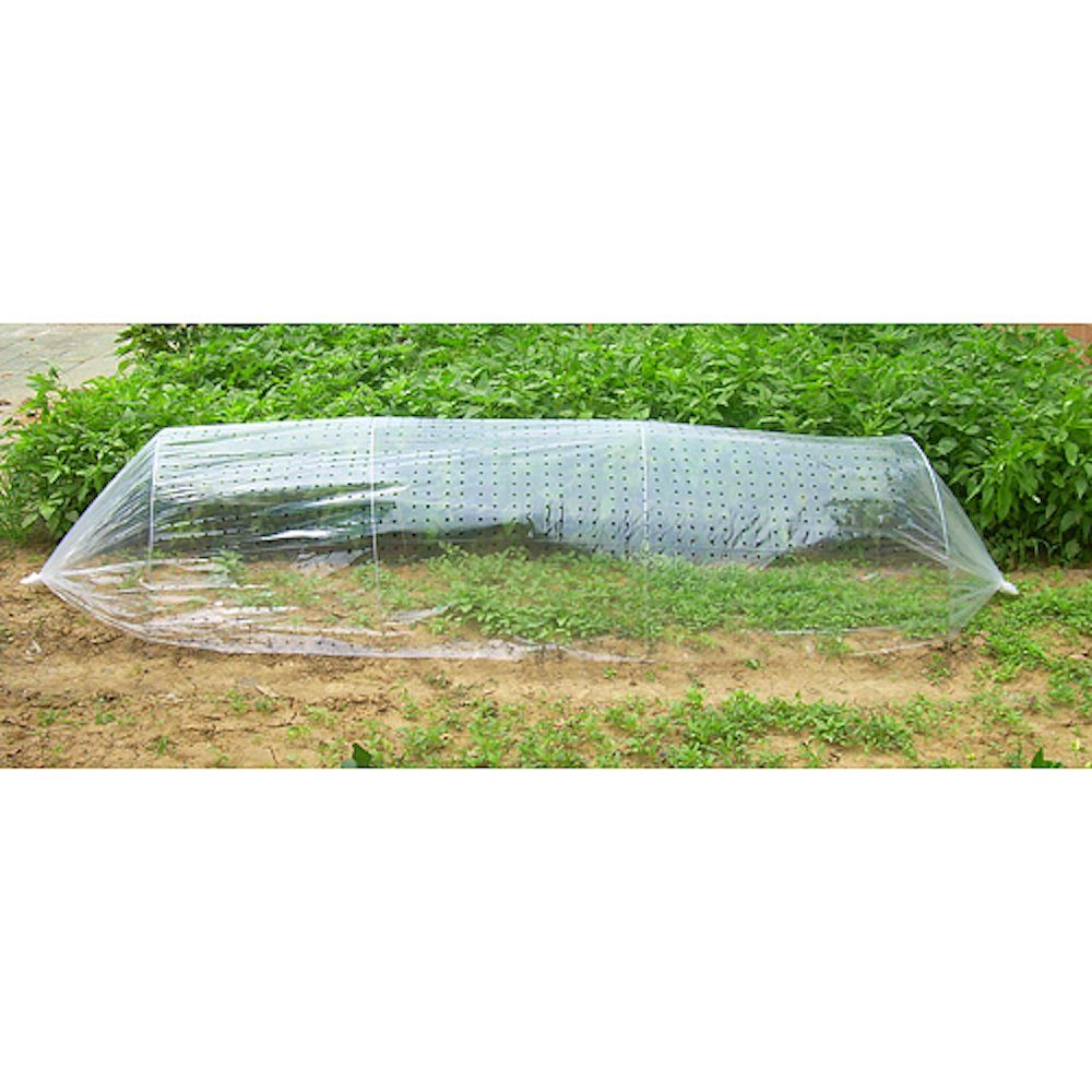 PROREGAL® Gewächshaus Mini Gewächshaus, 100x350cm, 1x PVC perf. Folie, 4x Tunnelrohrpfosten