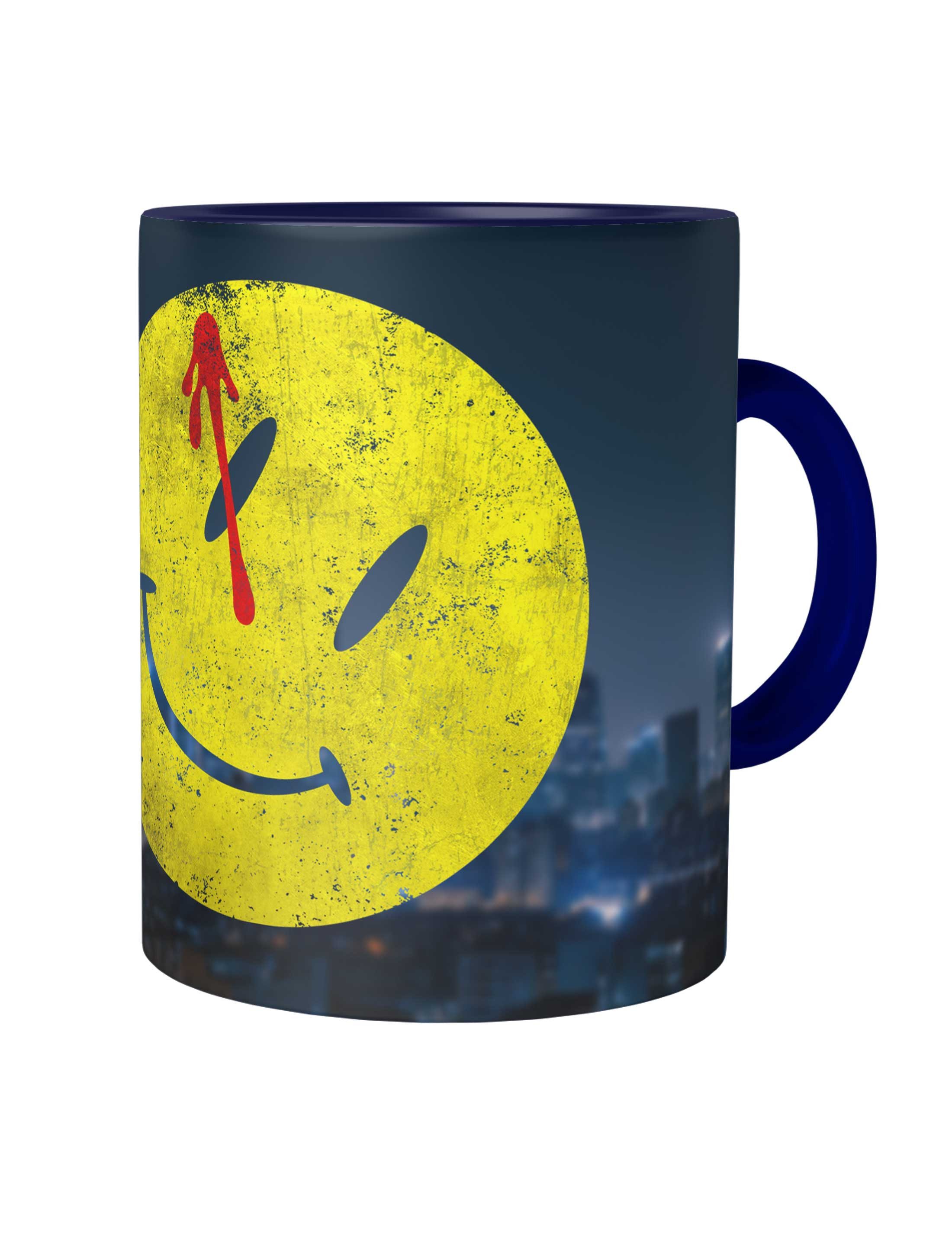 Urban Backwoods Tasse Bloody Button Kaffeetasse Wächter Heroes Comedian Watchmen Die Comic, 1-tlg., Keramik, Smile Novel Graphic Movie