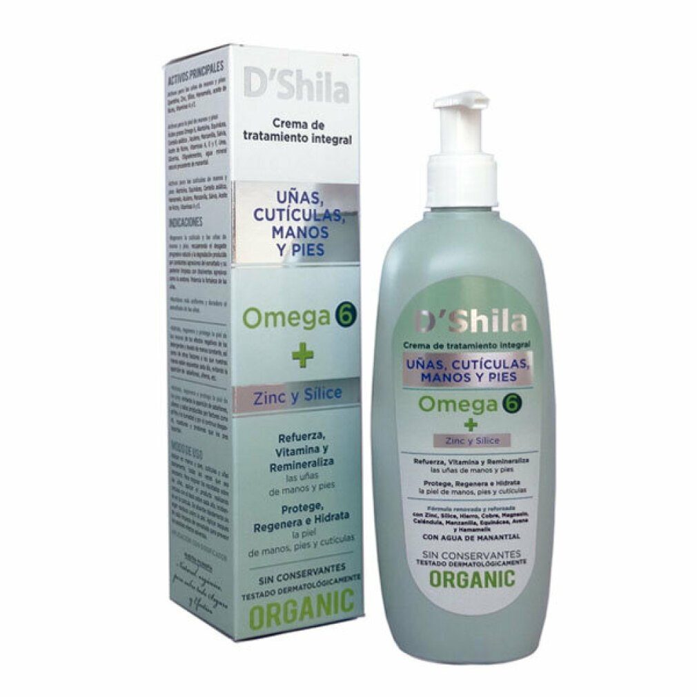D'Shila Nagelpflegecreme Shila Crema Manos Uñas Cuticulas y Pies Omega 6 250ml