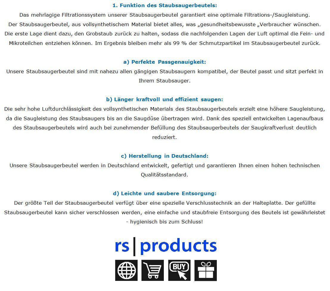 € - und Stk., Power Stk. passend RO Stk., kostenloser 5 Stk., ab zwischen St., Versand! 30 für wählen Sie 10 Power 5 50 rs-products 20 X-treme Stk. Stk., 4313, - Compact ROWENTA 9,90 100 Staubsaugerbeutel,