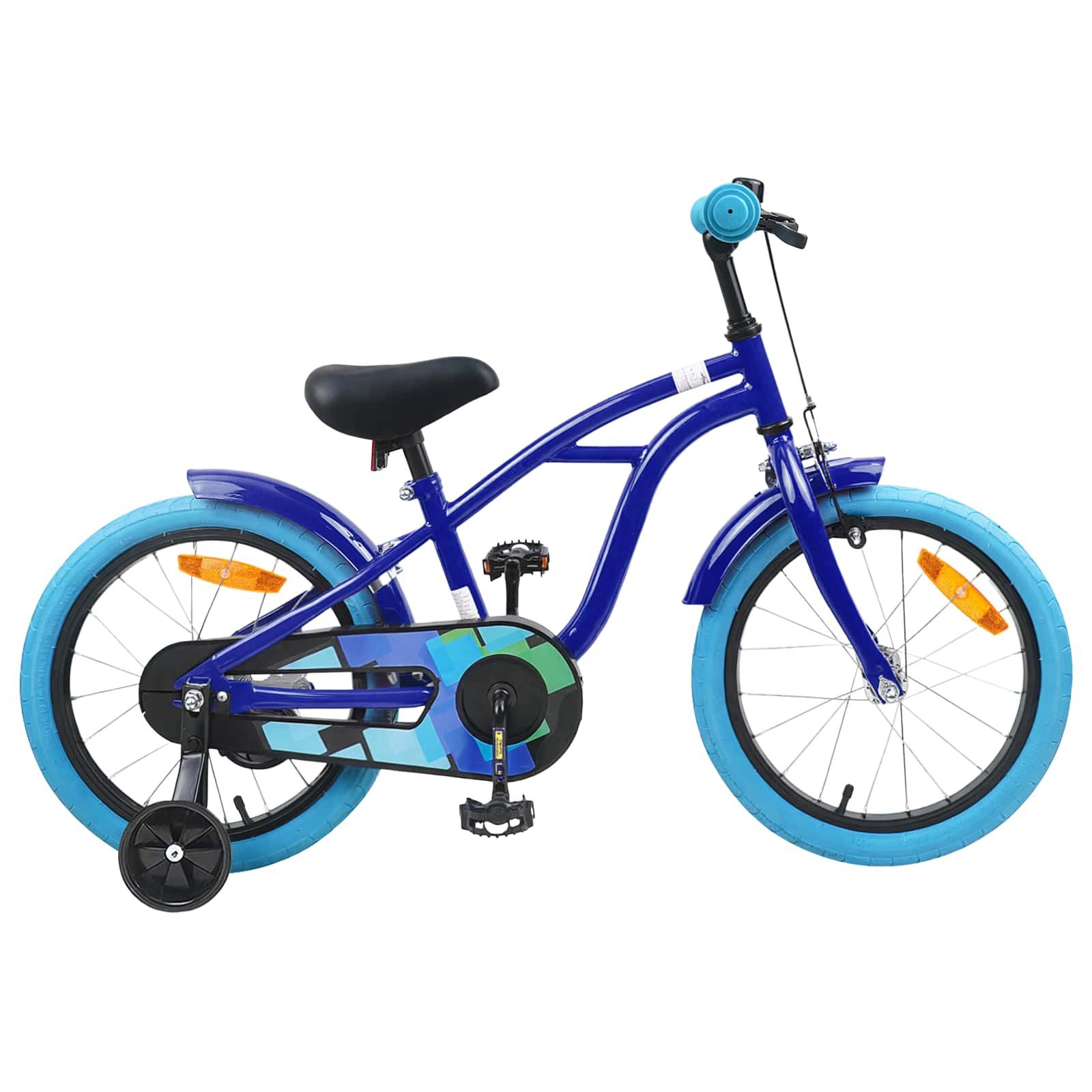 vidaXL Kinderfahrrad vidaXL Kinderfahrrad 16 Zoll für 4-6 Jahre alt Dunkelblau