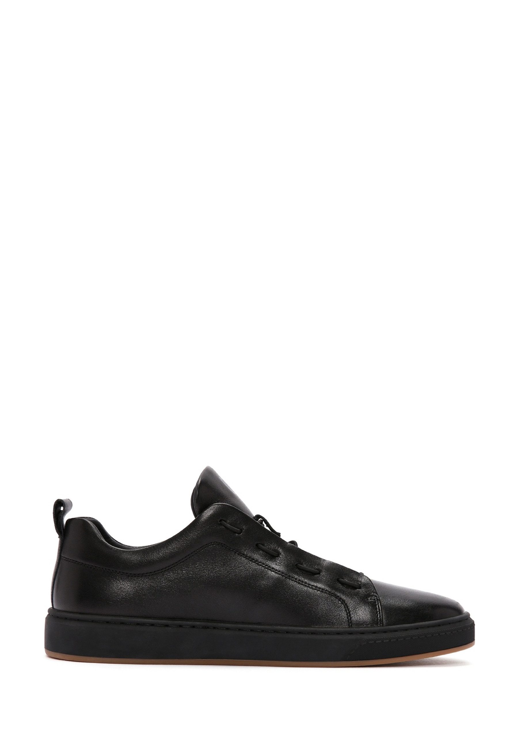 Derimod Leder Sneaker Sneaker Echtes Leder, Lederfutter, Elastische Schnürsenkel, Herren Casual