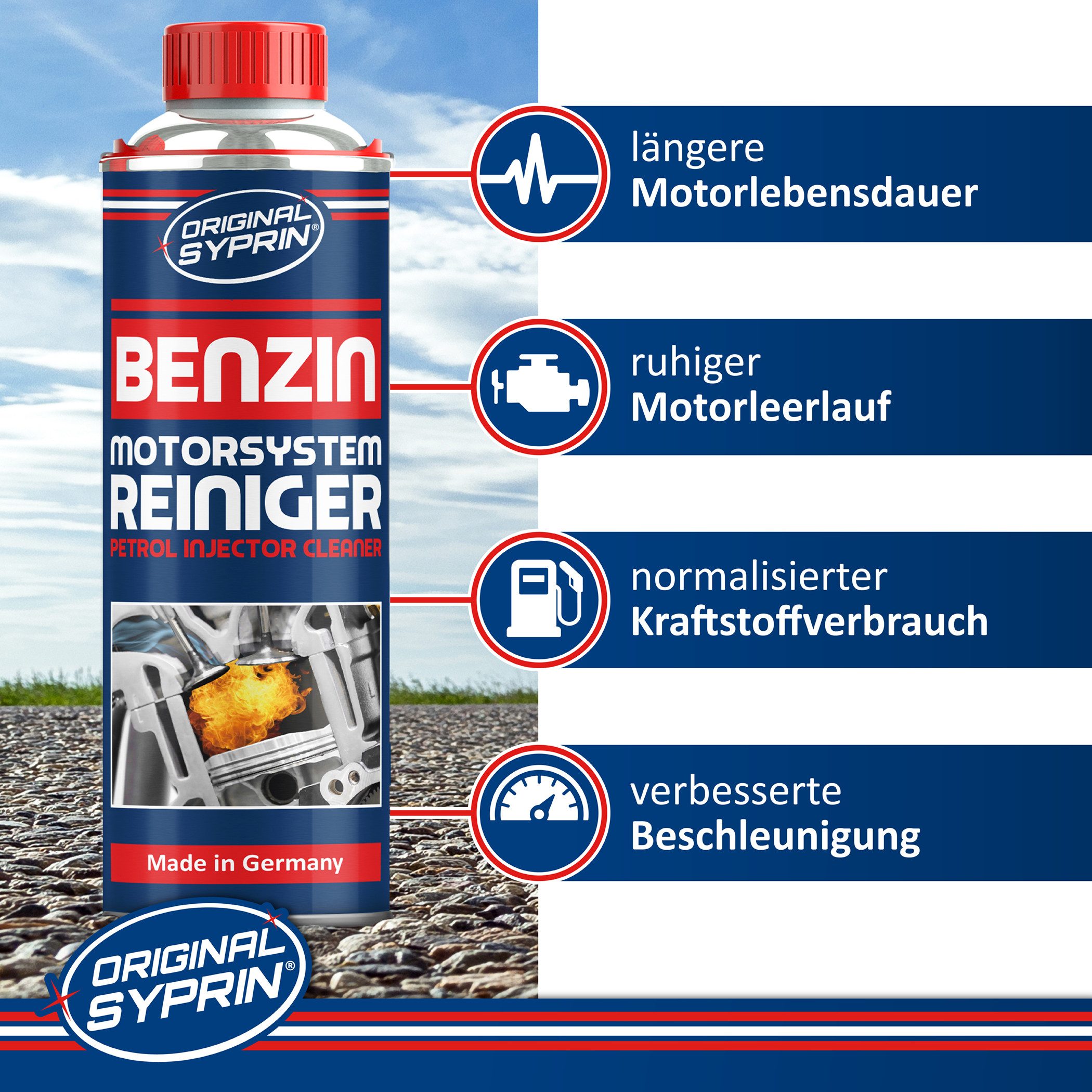 Original Syprin Benzin-Stabilisator Benzin Reiniger, (1-St., Benzinzusatz) Benzin Reiniger