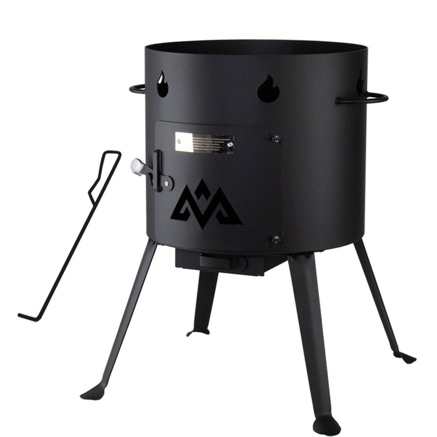 Olymp Handels GmbH Holzkohlegrill Utschak für Kazan 15L mit Schüreisen