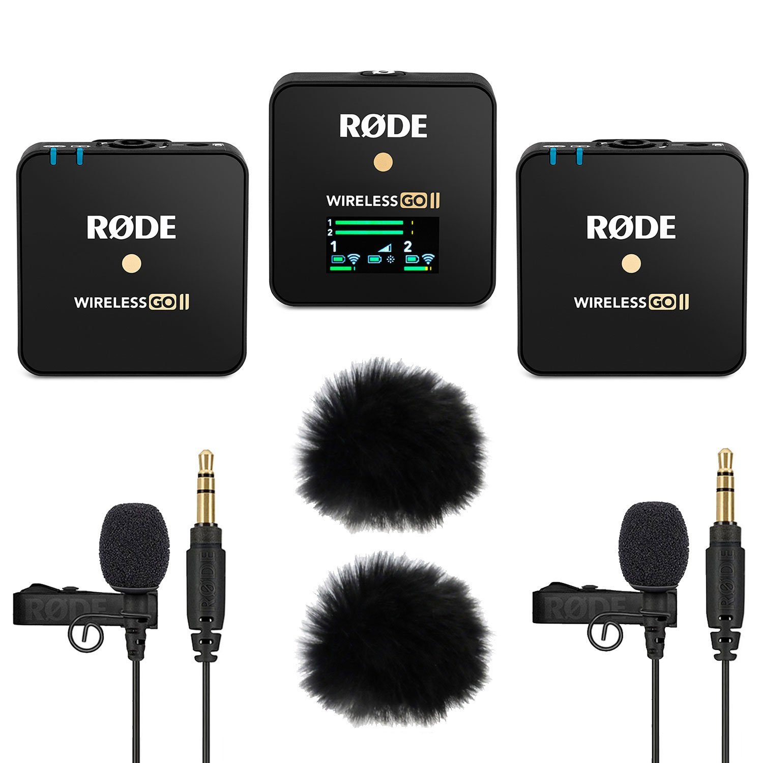 RØDE Mikrofon Wireless GO II + 2x Lavalier GO + 2x WS05