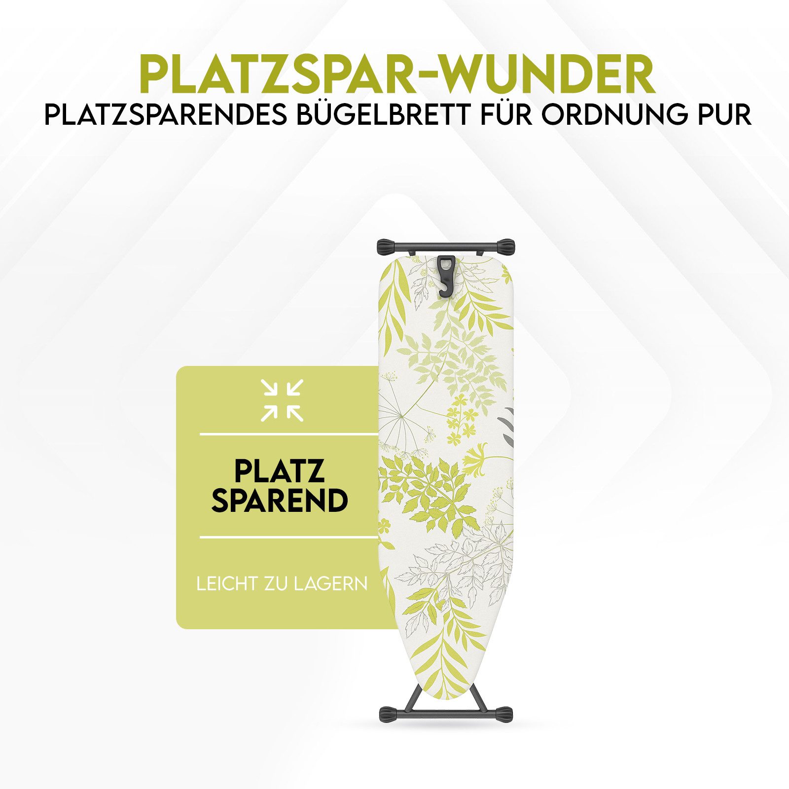 hausleben Bügelbrett Bügeltisch, Bügelpress Ironing Board, Bügelbrett klappbar, Robuste und rutschfeste Beine, höhenverstellbar