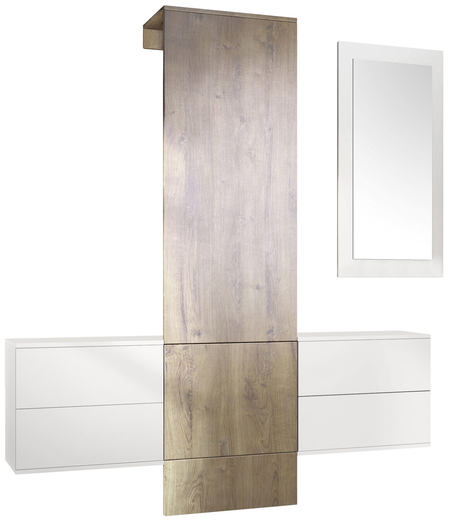 Vladon Garderoben-Set Carlton Set 3, (Wandgarderobe günstig online kaufen