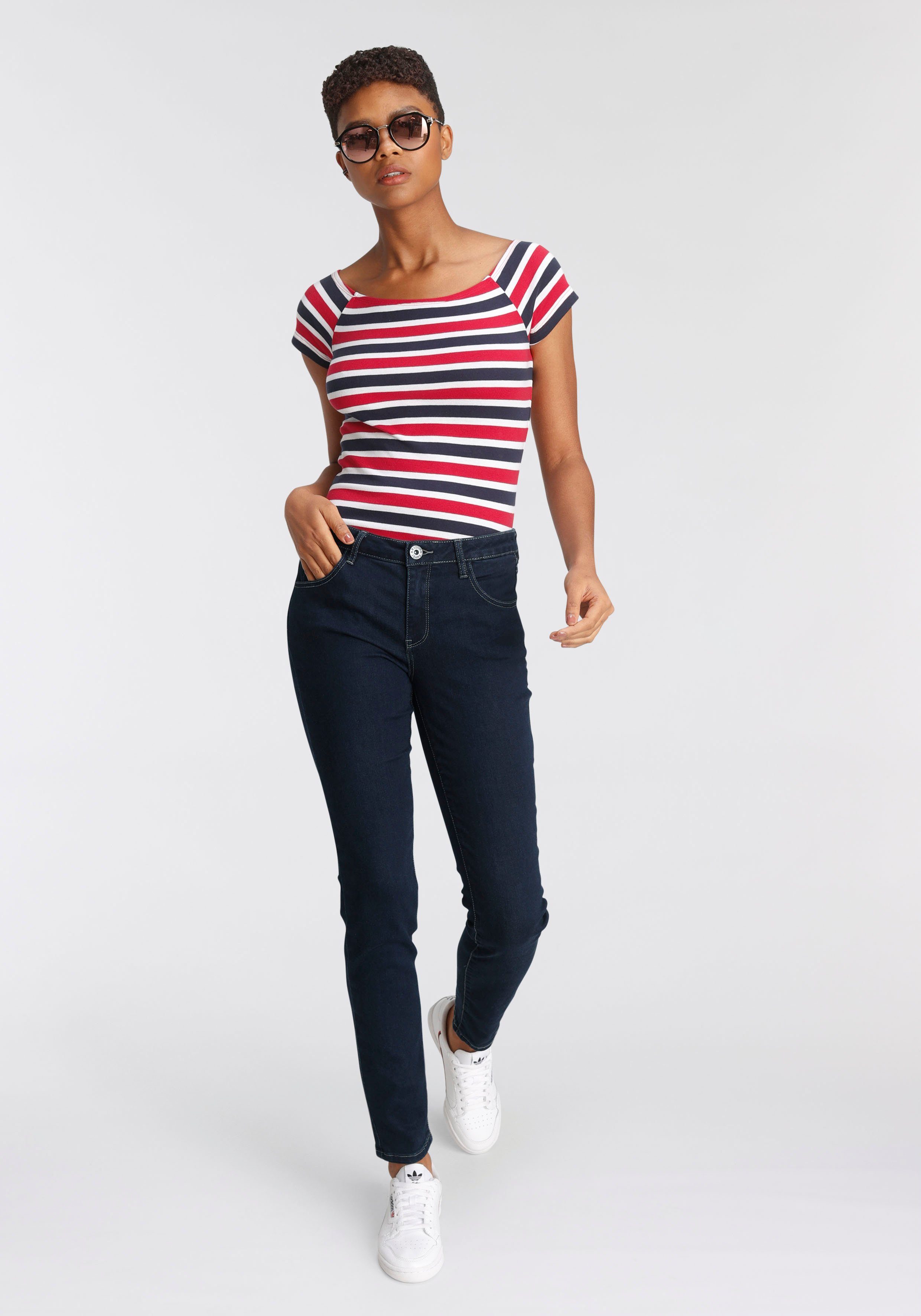 Arizona Skinny-fit-Jeans Waist rinsed Mid Ultra-Stretch