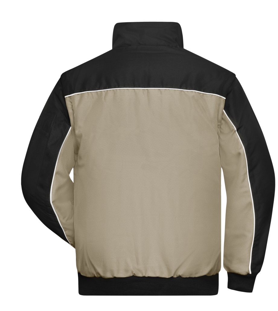 James & Nicholson Arbeitsjacke Robuste Arbeitsjacke mit abnehmbaren Ärmeln Workwear Jacket JN810 wind-, wasser- und schmutzabweisend