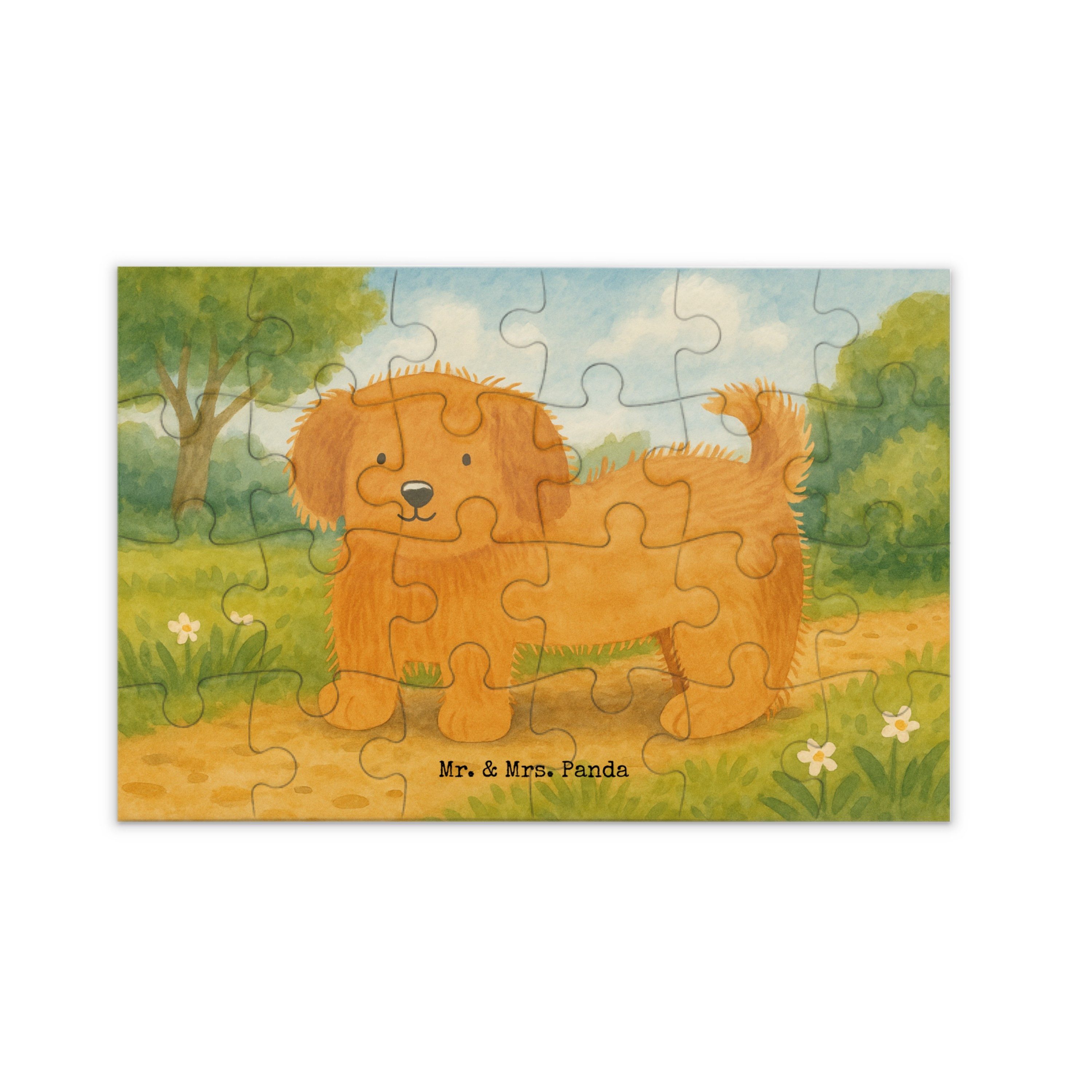 Mr. & Mrs. Panda Puzzle Hund Flauschig Design, Puzzle 24 Teile, Weiß, 1500 Teile, Süß, Hundel, 24 Puzzleteile, Hundespruch Flauschig 1500 Teile Puzzle