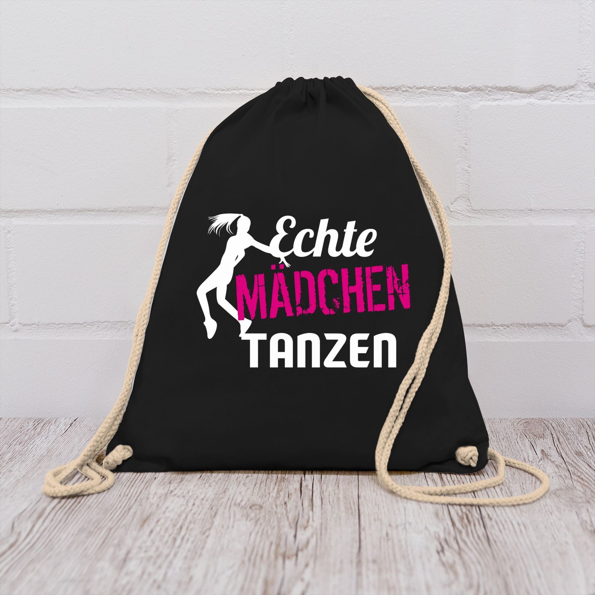 Shirtracer Turnbeutel Echte Mädchen tanzen - Tänzerin, Tanzen Geschenk