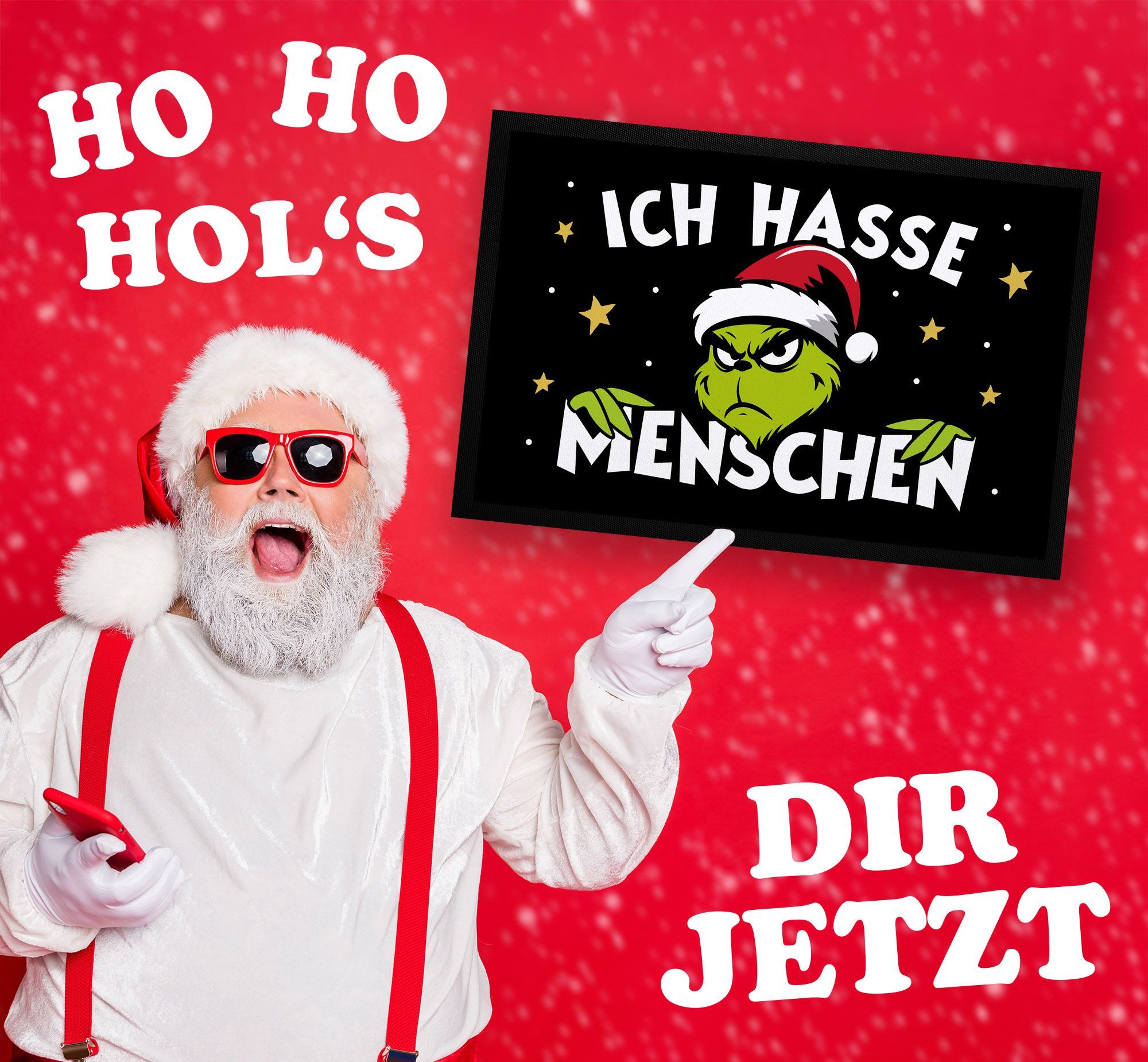MoonWorks Fußmatte Fußmatte Weihnachten Grinch Keine Menschen Anti Weihnach günstig online kaufen
