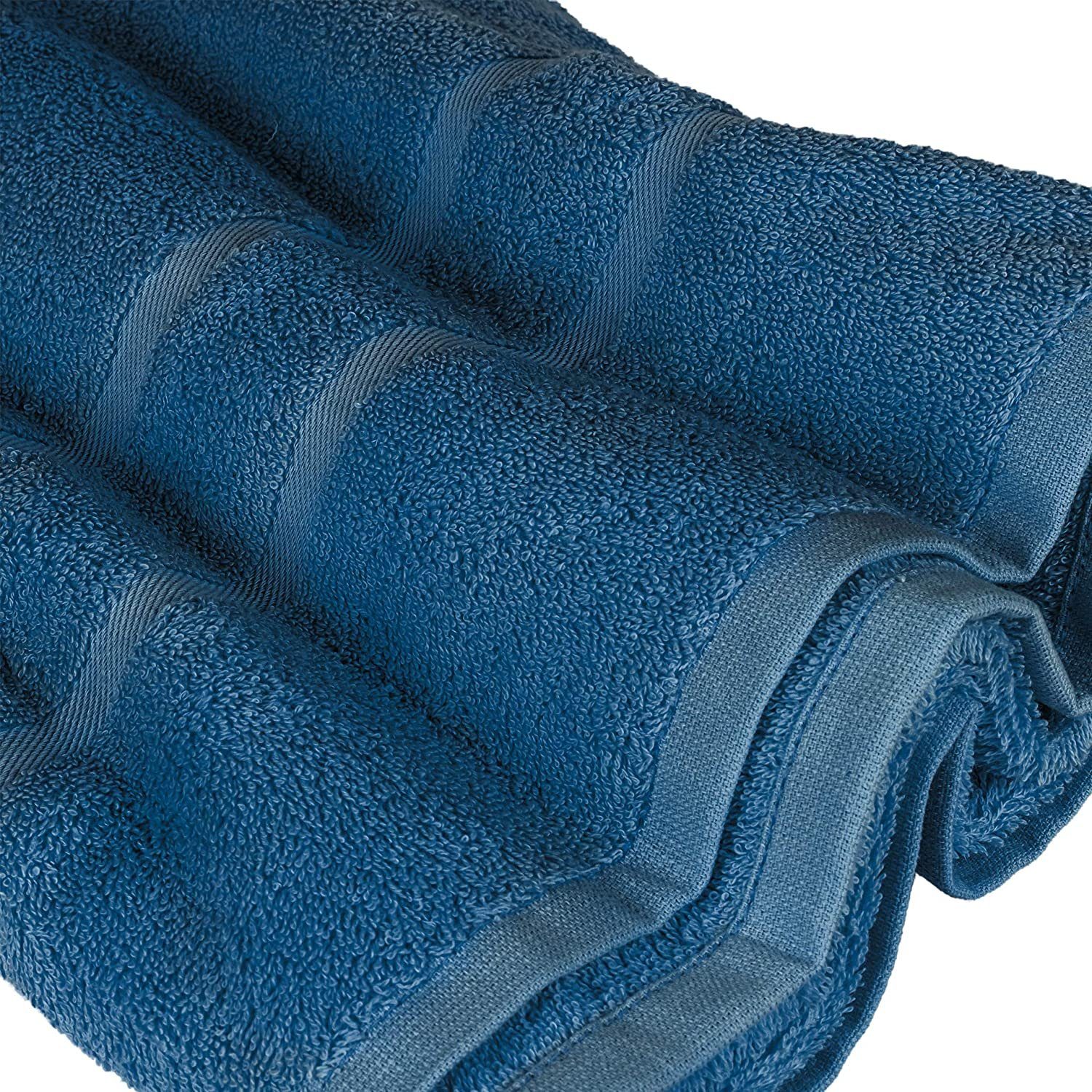 SET Handtuch StickandShine GSM 2x 6er Set als 500 Baumwolle GSM Frottee Gästehandtuch Baumwolle in Handtuch Pack, 100% (6 100% verschiedenen Teilig) Farben 4x Handtücher (Sparset), Dunkelblau 500