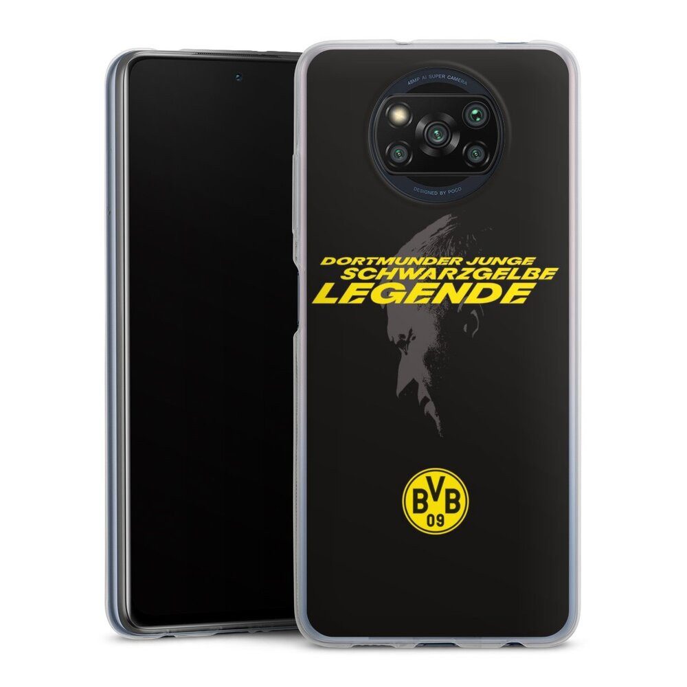 DeinDesign Handyhülle Marco Reus Borussia Dortmund BVB Danke Marco Schwarzgelbe Legende, Xiaomi Poco X3 Pro Slim Case Silikon Hülle Ultra Dünn Schutzhülle