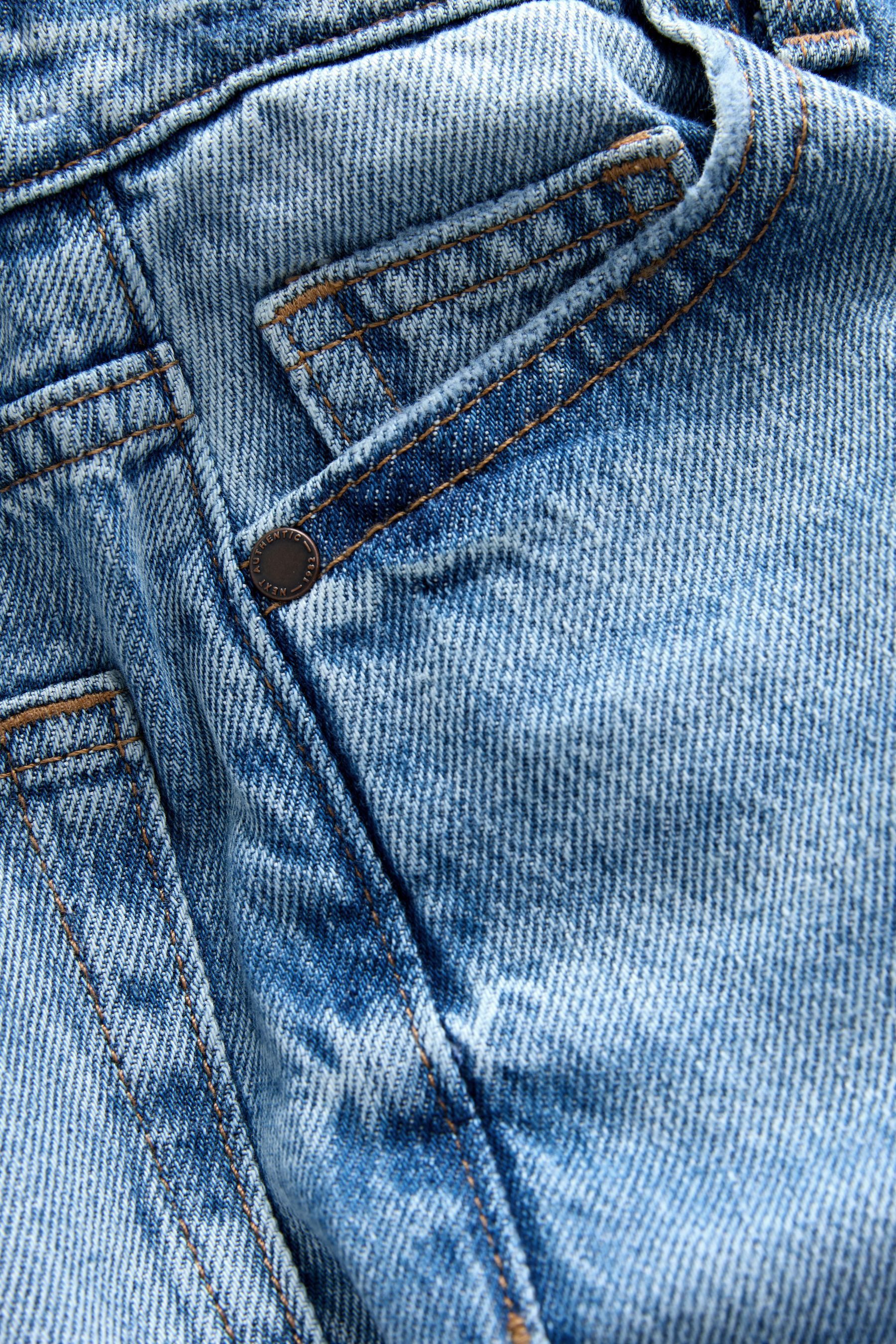 Next Weite Jeans Authentic Jeans 100 % Baumwolle – Super Wide Fit (1-tlg)