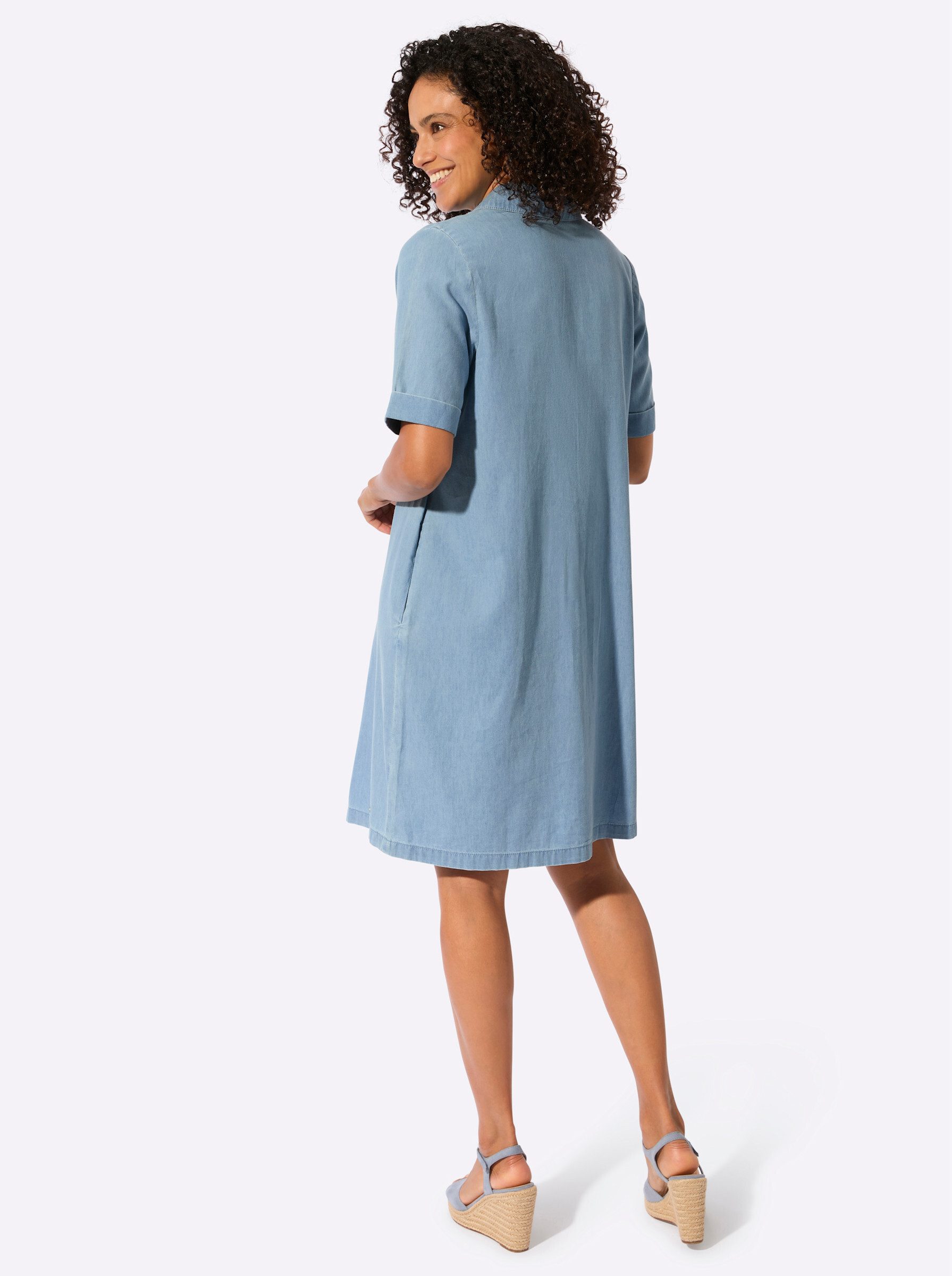 Witt Etuikleid Jeans-Kleid Kurzarm