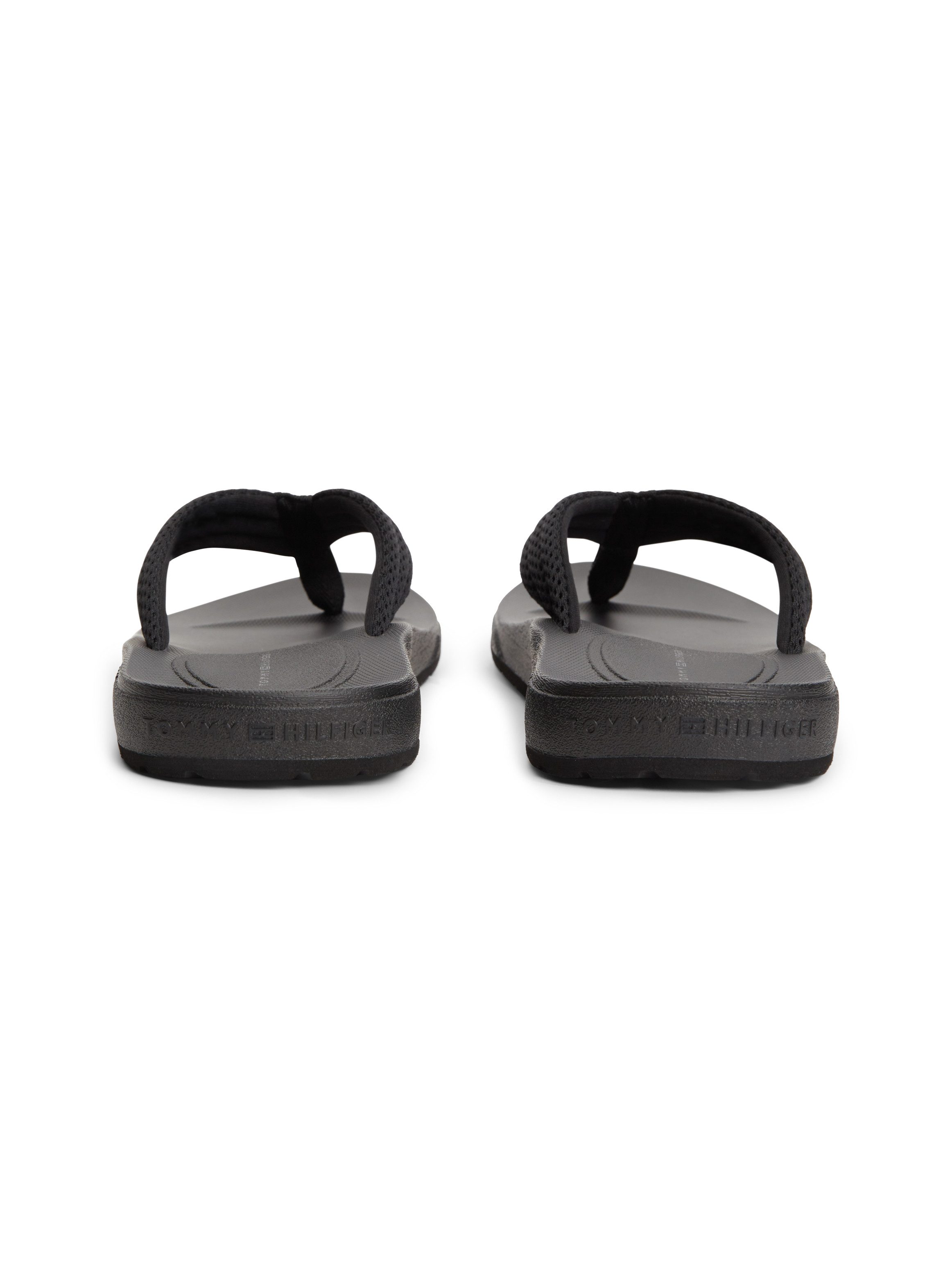 Tommy Hilfiger MOLDED PADDED HILFIGER B SANDAL Zehentrenner Strandschuh, Sommerschuh, Poolslide mit Kontrastbesatz
