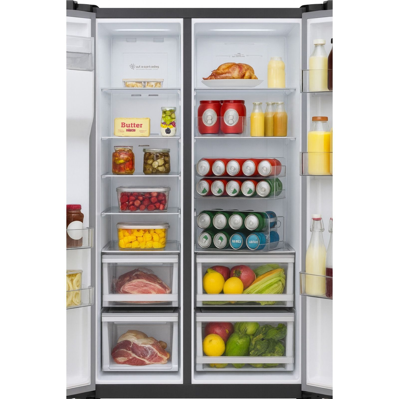 BURI Flaschenablage Kühlschrank Dosen Organizer selbstrollender Dosenspender Dosenhalter – Bild 3 von 5