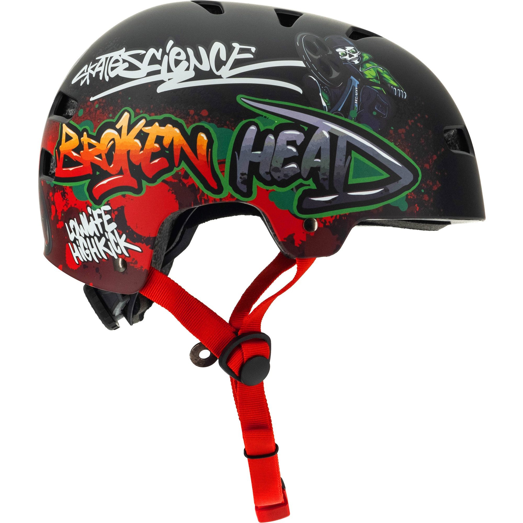 Broken Head Skatehelm BMX-Boner, Schnellverstellsystem