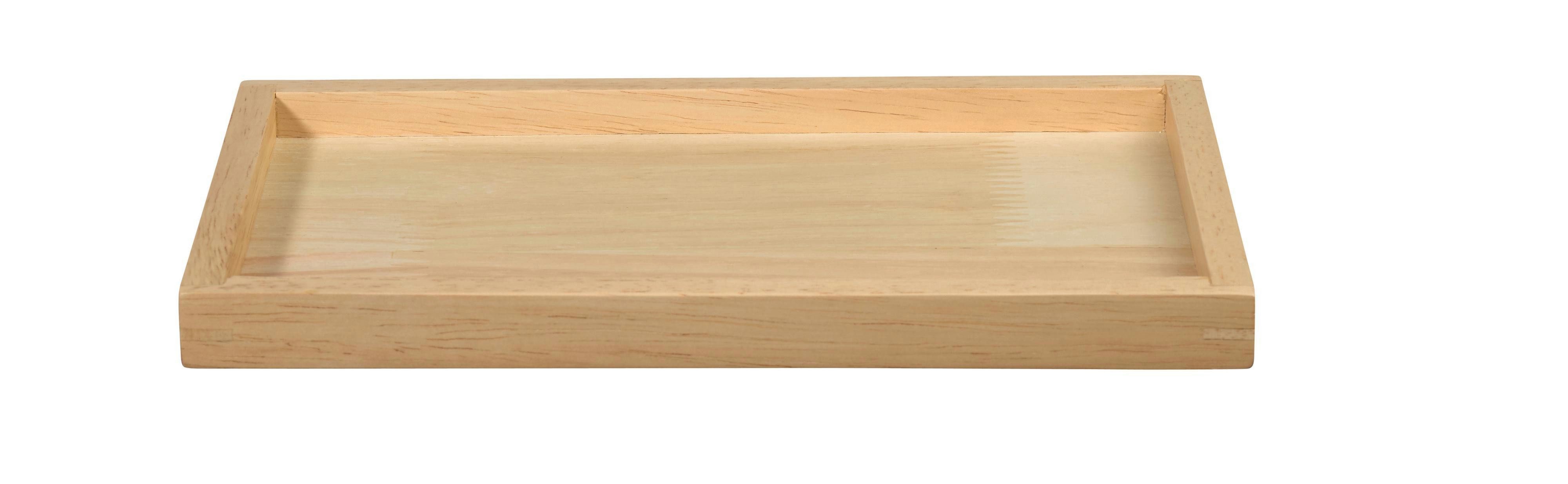 ASA SELECTION Servierplatte ASA Selection wood Holztablett rechteckig, natur, Gummibaumholz