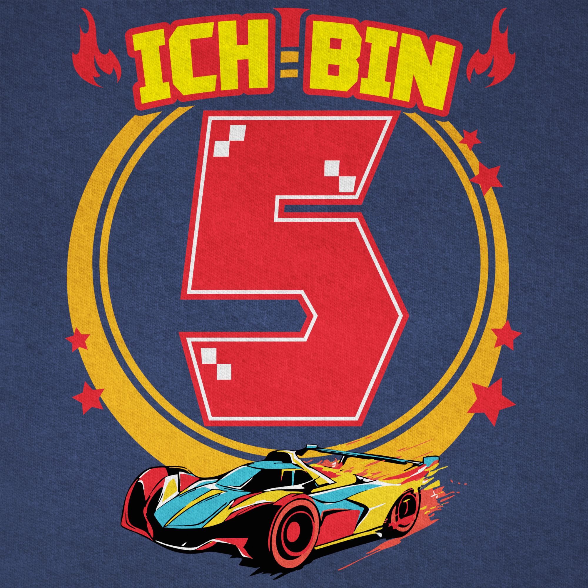 Shirtracer T-Shirt Ich bin 5 - Rennauto (1-tlg) Hot Wheels Jungen