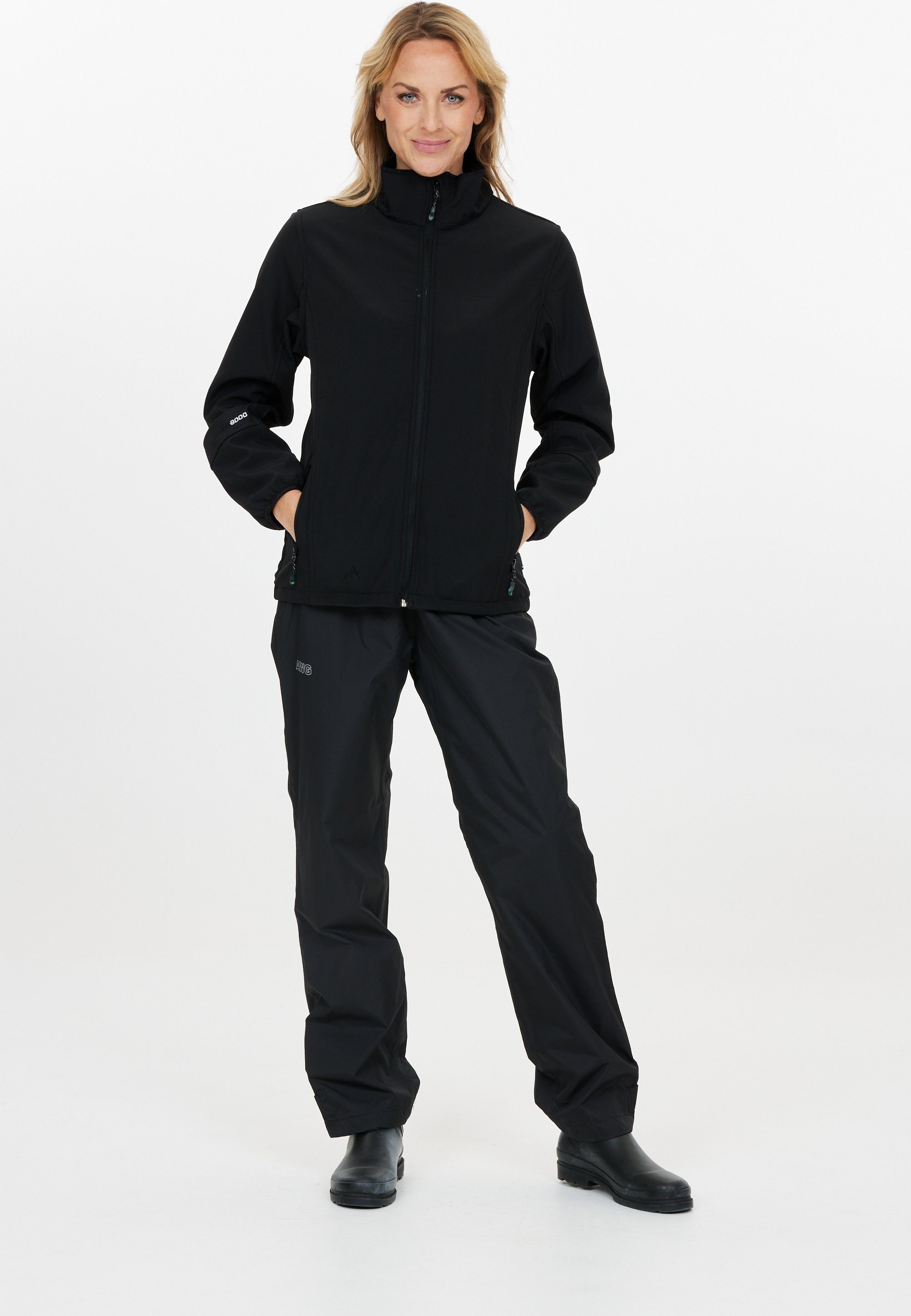 WHISTLER Softshelljacke Covina schwarz winddichtem mit Funktionsmaterial und wasser