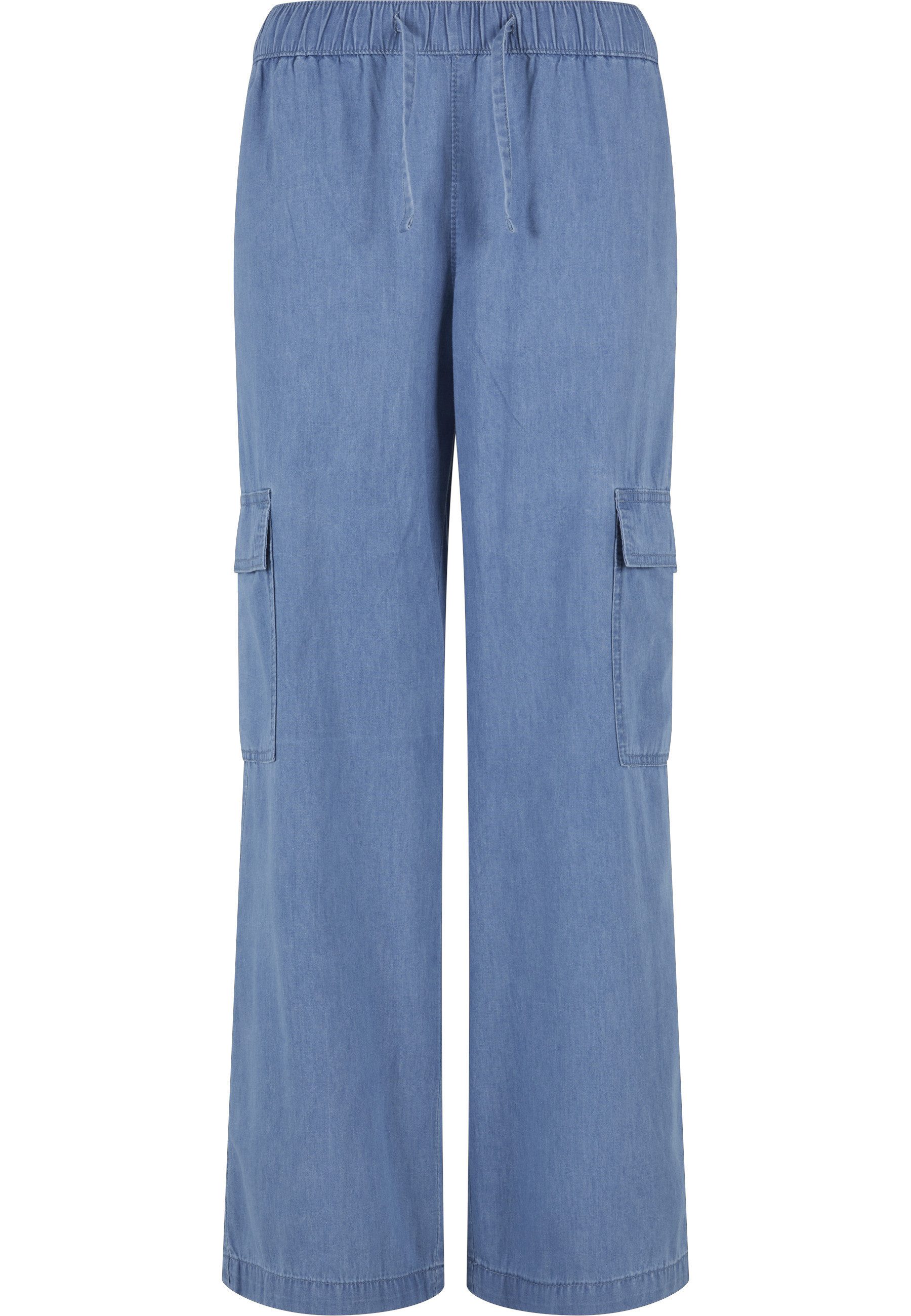 URBAN CLASSICS Cargohose Urban Classics Damen Ladies Light Denim Cargo Pant günstig online kaufen