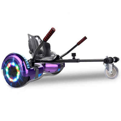 HITWAY Balance Scooter Kart, 13,00 km/h, Hoverboard mit Hoverkart 6.5" 12km LED Bluetooth