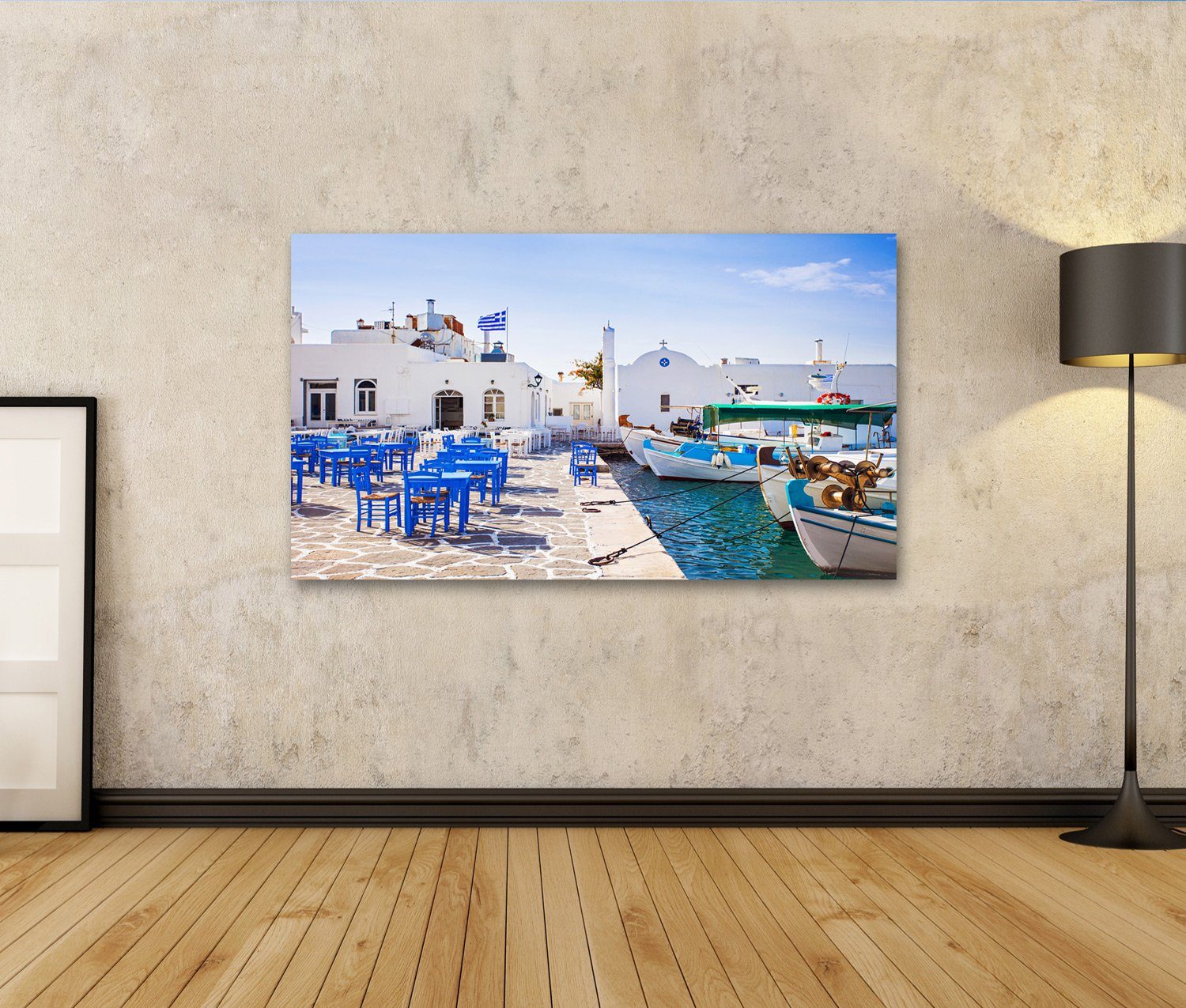 islandburner Leinwandbild Bild auf Leinwand Typische griechische Inseln Dor günstig online kaufen