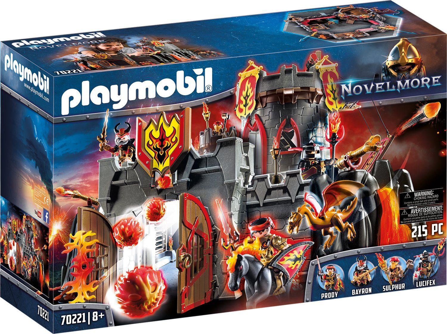 Image of Playmobil® Konstruktions-Spielset »Festung der Burnham Raiders (70221), Novelmore«, (215 St), Made in Germany