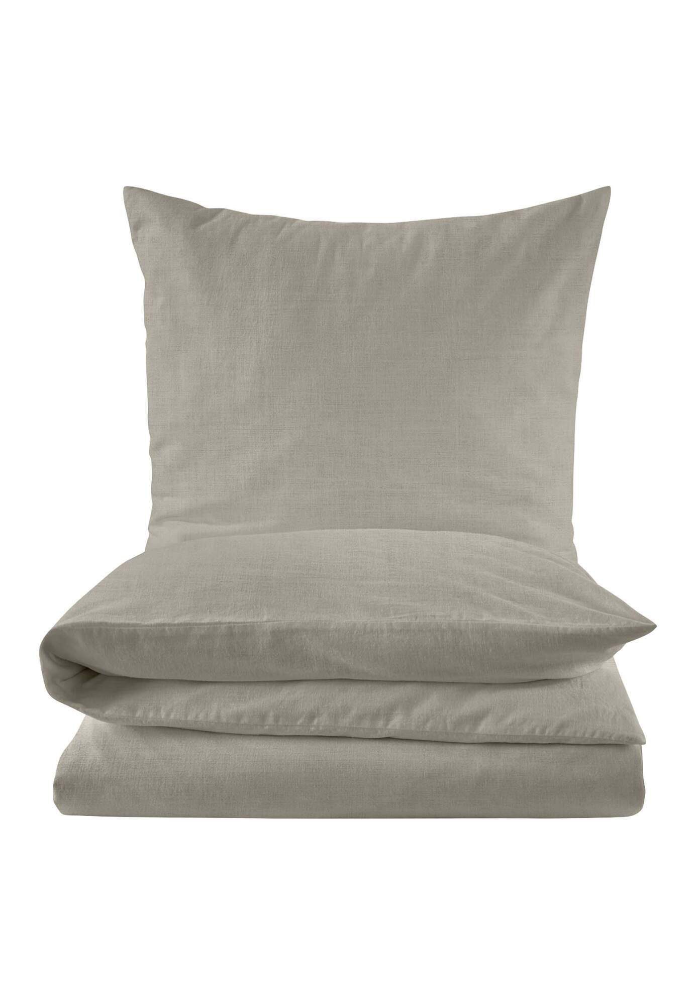 Hessnatur Bettwäsche aus Bio-Baumwolle mit Leinen, Web, 2 teilig