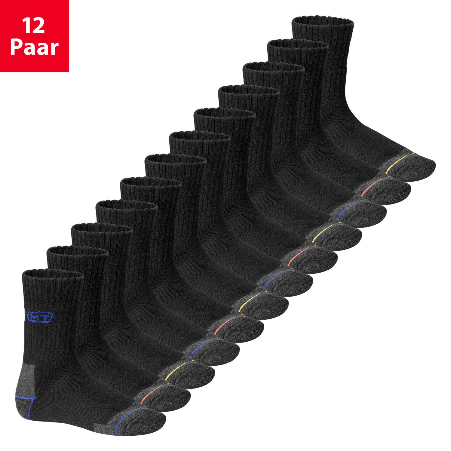 MT Arbeitssocken Herren Arbeits-/Freizeitsocken (6/12 Paar) Robuste Work Socken